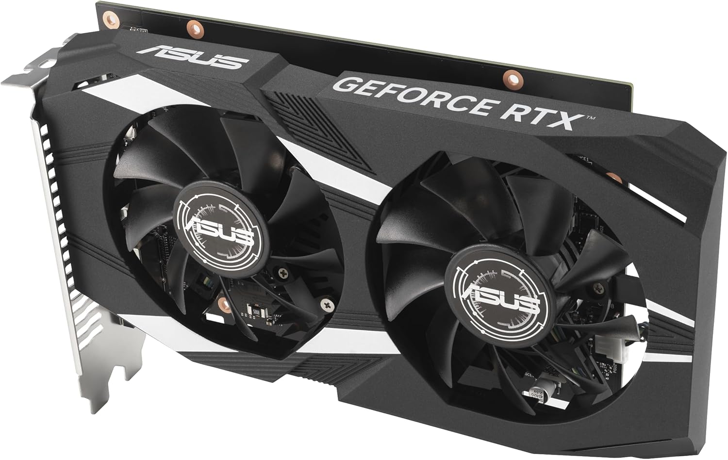ASUS Dual NVIDIA GeForce RTX 3050 6GB OC Edition Gaming Graphics Card - PCIe 4.0, 6GB GDDR6 Memory, HDMI 2.1, DisplayPort 1.4a, 2-Slot Design, Axial-tech Fan Design, 0dB Technology, Steel Bracket