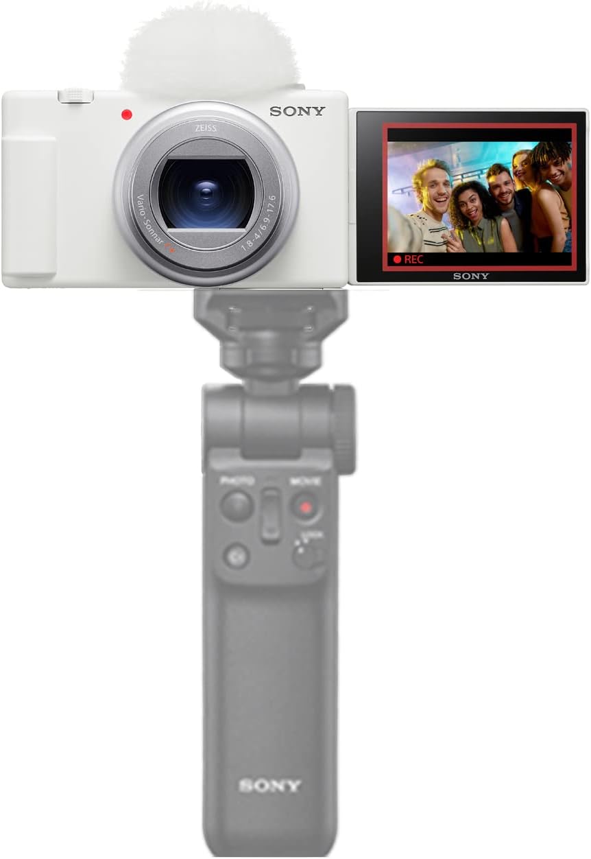 Sony ZV-1 II Vlog Camera for Content Creators and Vloggers - White