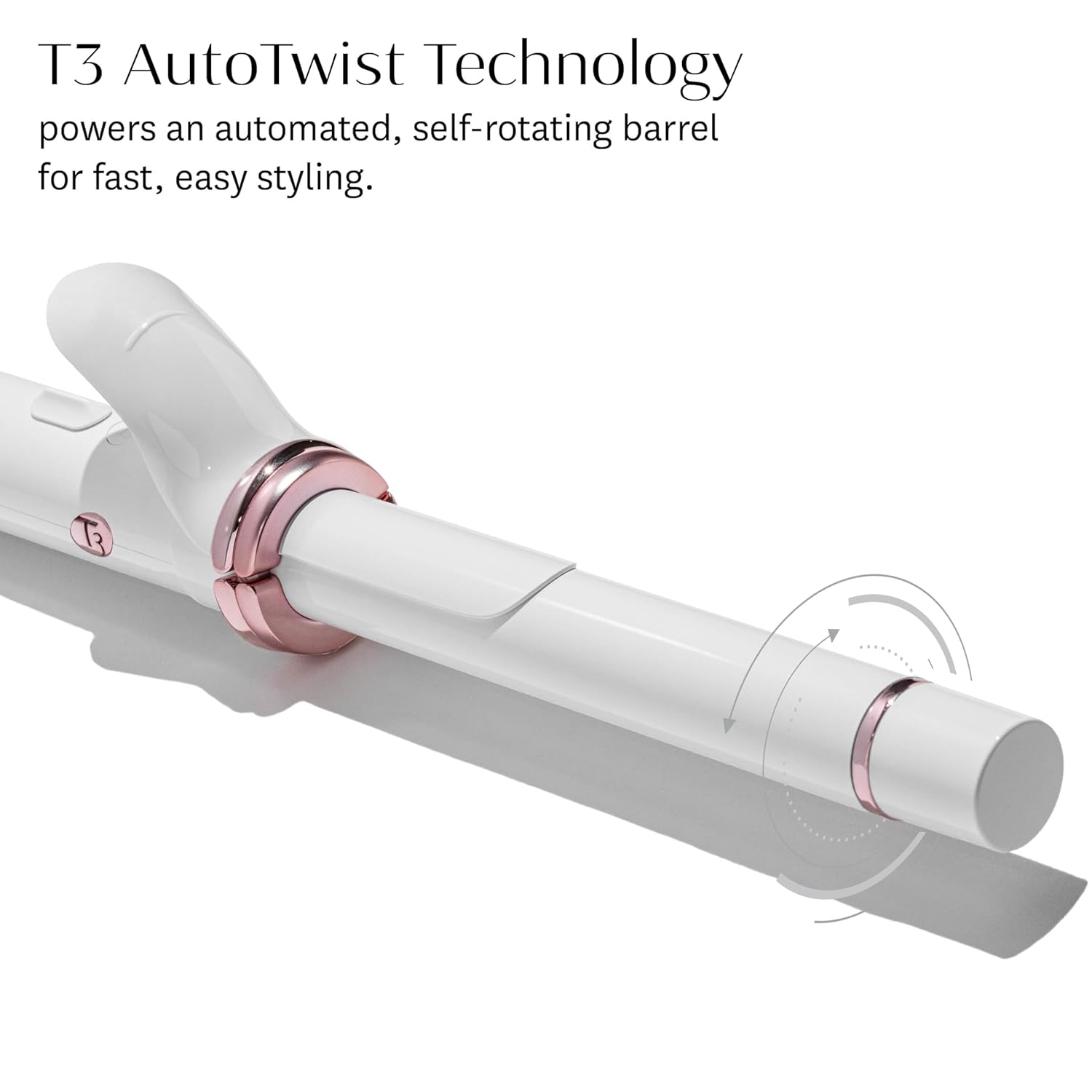 T3 CurlWrap Automatic Rotating Curling Iron with Longer Barrel, 2 Timer Settings, 9 Heat Settings, Auto-Rotating Ceramic Barrel and Ion Generator for Fast, Easy Curls and Waves on All Hair Types