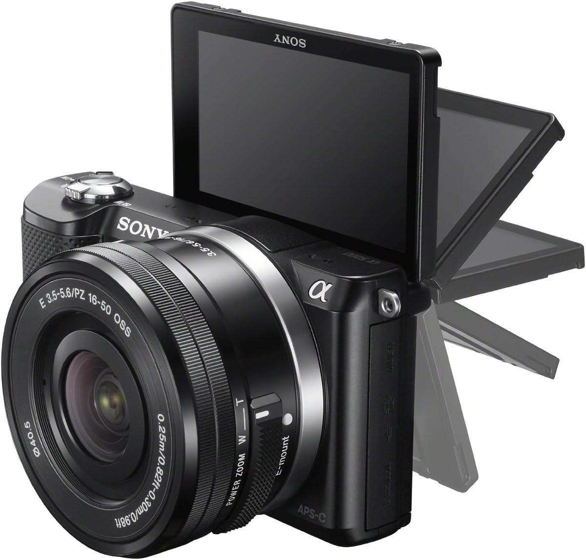 Sony Alpha a5000 Mirrorless Digital Camera with 16-50mm OSS Lens (Black)