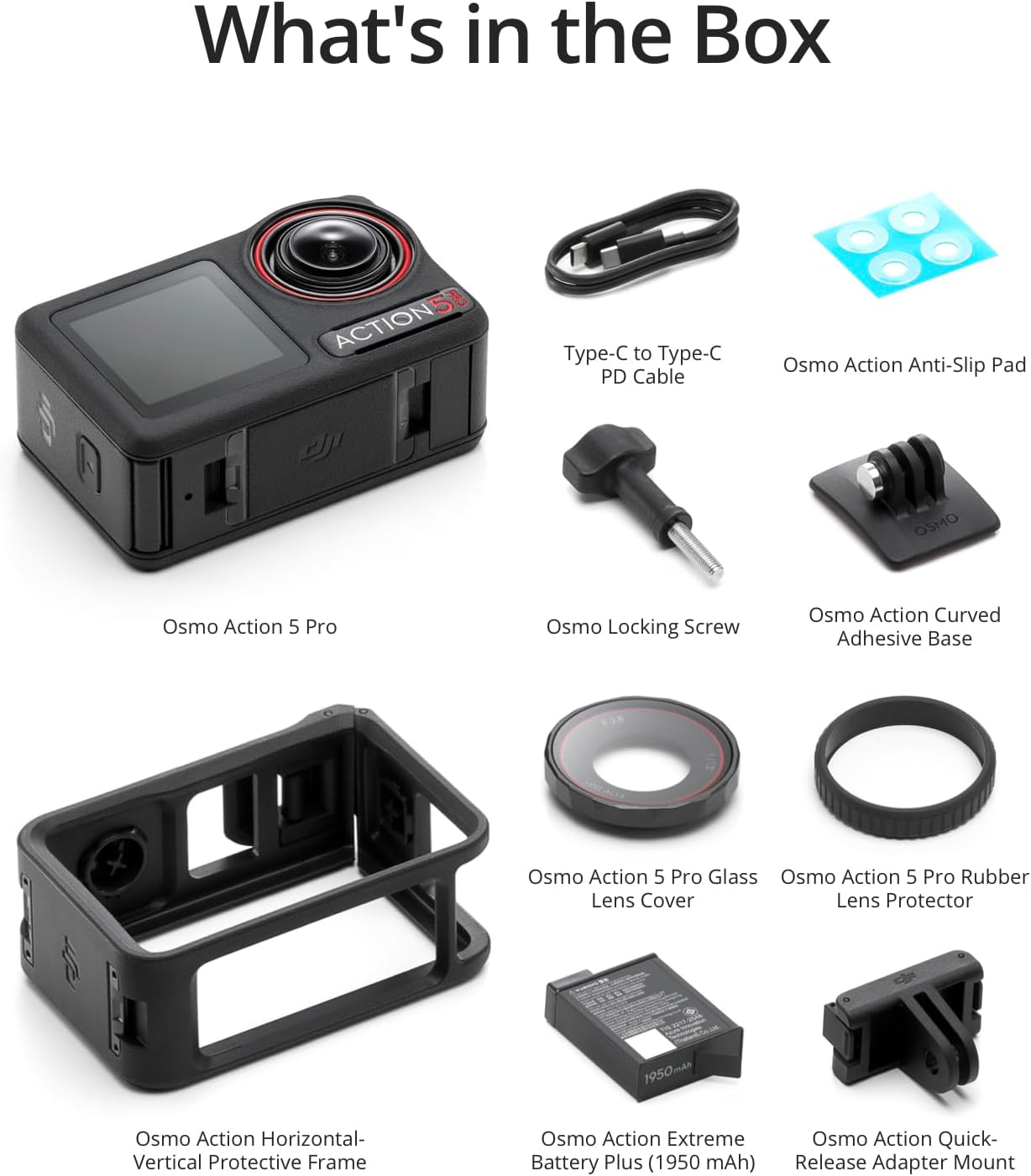 DJI Osmo Action 5 Pro Standard Combo, Waterproof Camera with 1/1.3 Sensor, 4K/120fps Video, Subject Tracking, Stabilization, Dual OLED Touchscreens, Action Camera 4K Ideal for Sports, Vlog