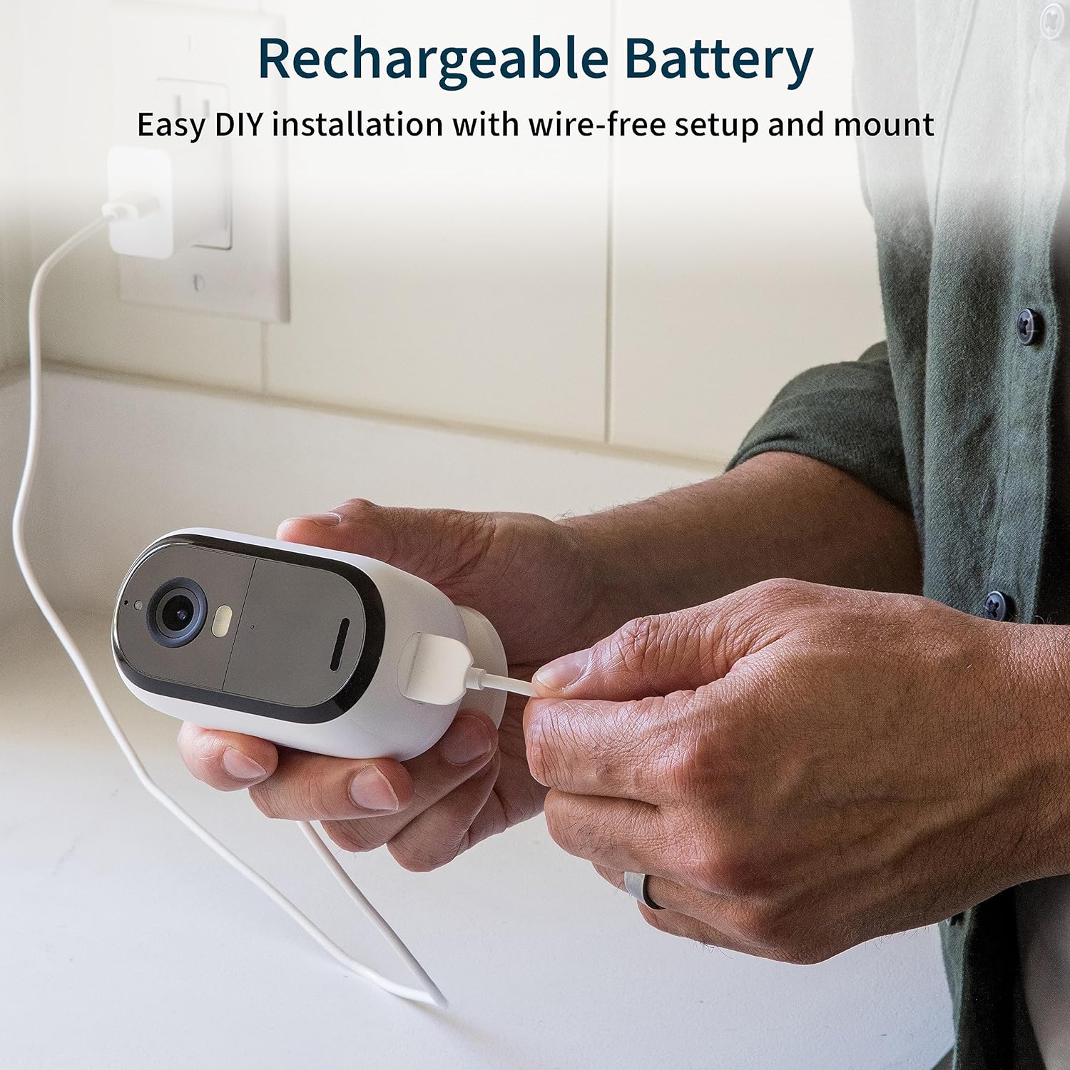 Arlo Essential Security Camera 2K | Indoor - Outdoor | 2nd Gen | Wireless with Spotlight, 2-Way Audio, Color Night Vision, Live Stream, Motion Activiation, Real Time Notifications - White, 2 Camera