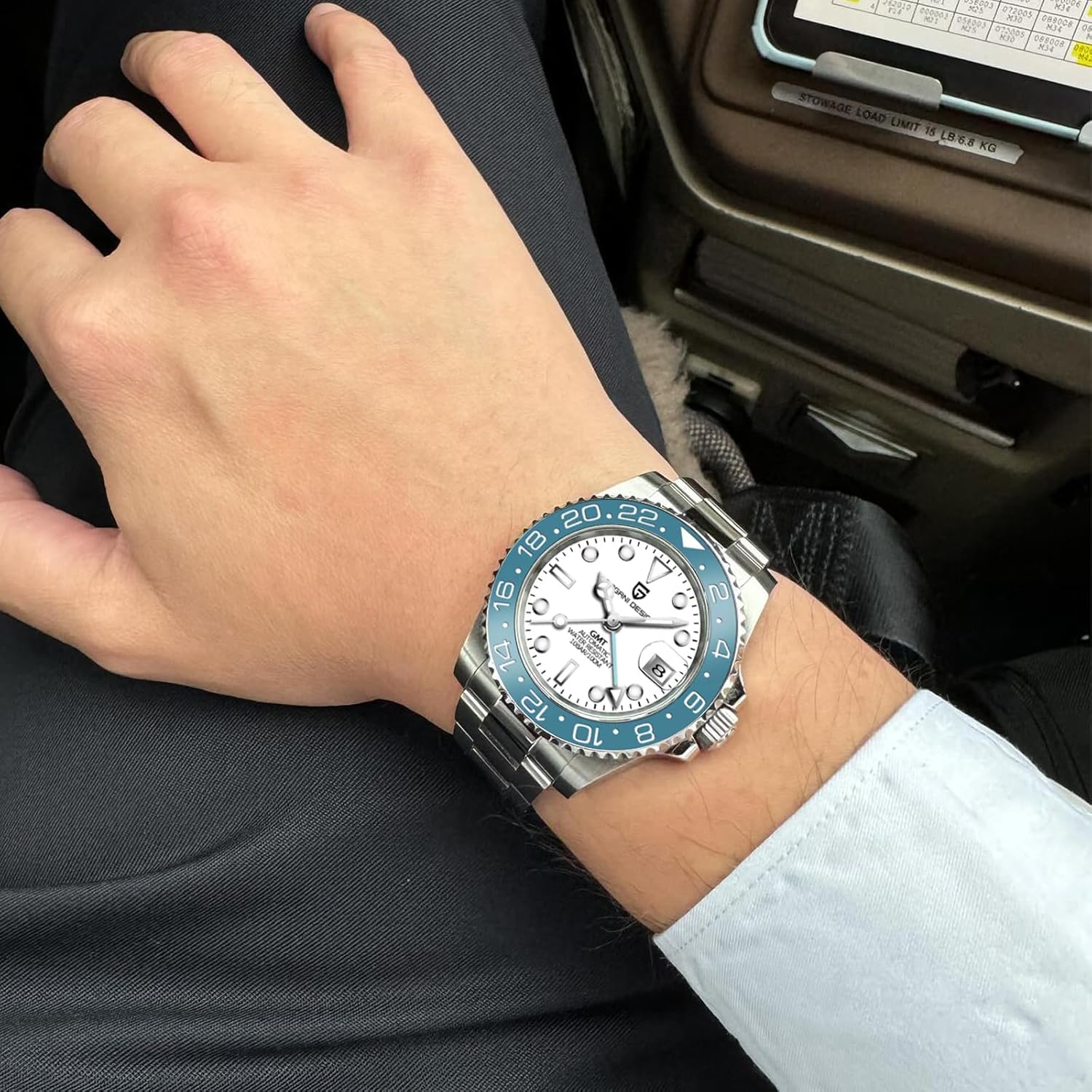 Men Watch Pagani Design GMT Watches for Men Automatic 40MM Date 100M Waterproof Stainless Steel Sapphire Glass Mechanical Wristwatches PD-1662