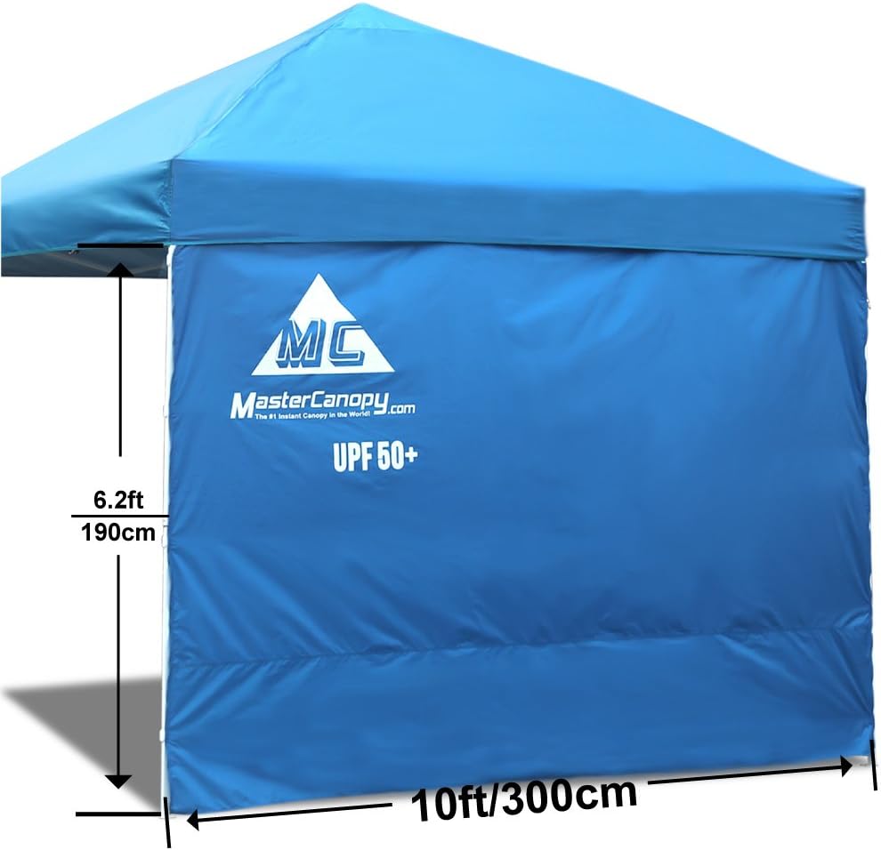 MASTERCANOPY Pop-up Canopy Sidewall Kit, 3 Sidewalls & 1 Doorwall Only Excluding top and Frame (10x10,Black)