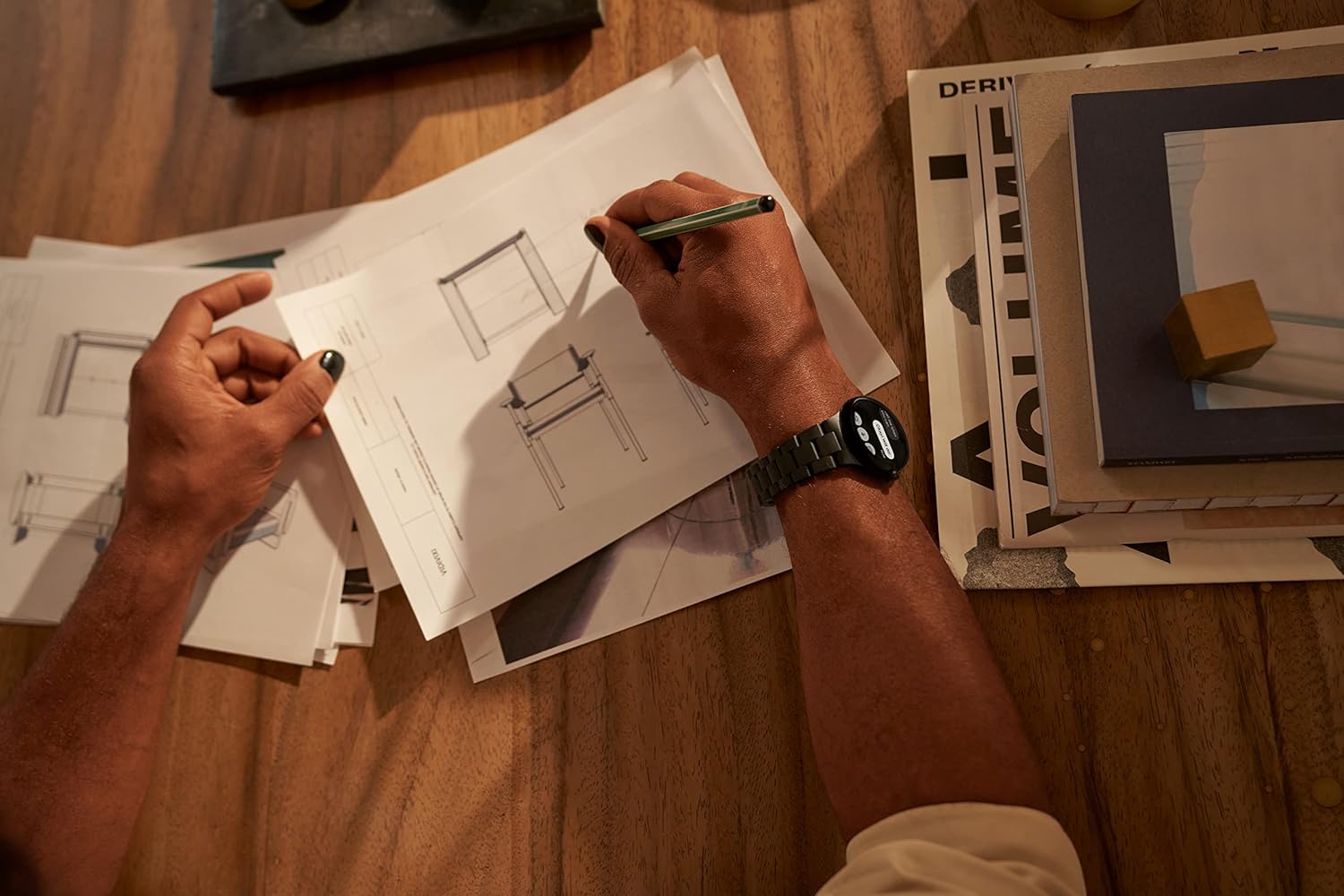 Google Pixel Watch - Android Smartwatch with Fitbit Activity Tracking - Heart Rate Tracking Watch Polished Silver Stainless Steel case with Charcoal Active band - WiFi