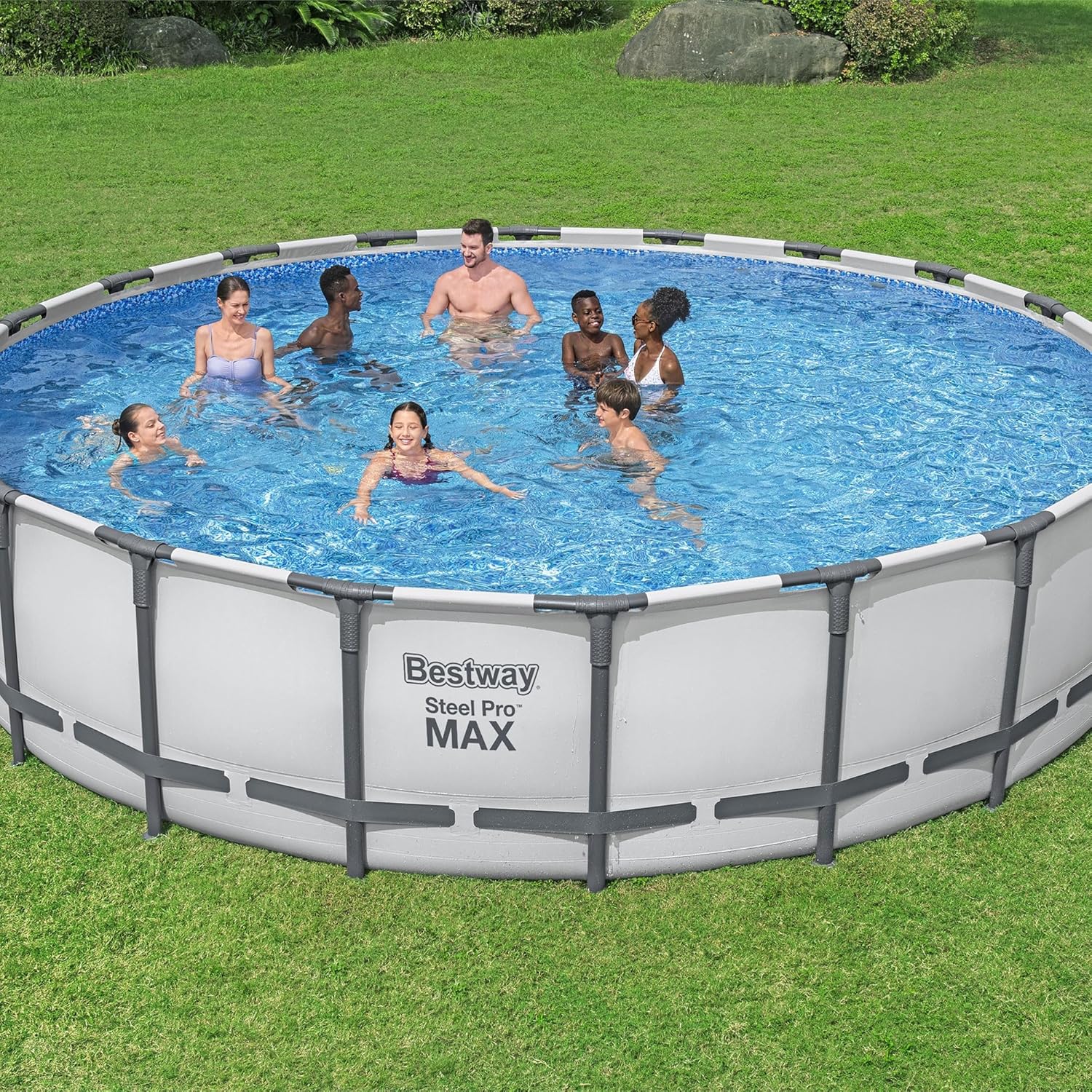 Bestway Steel Pro MAX 14' x 33 Round Above Ground Pool Set | Includes 530gal Filter Pump