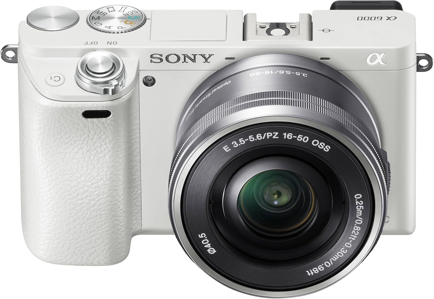 Sony Alpha a6000 Mirrorless Digital Camera with 16-50 mm Lens, 24 MP (White)