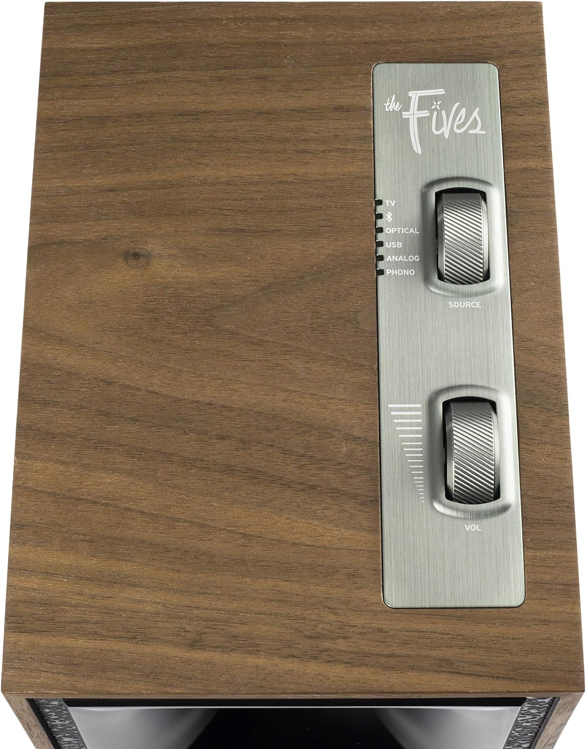 Klipsch The Fives Powered Bookshelf Speakers with HDMI-ARC in Walnut