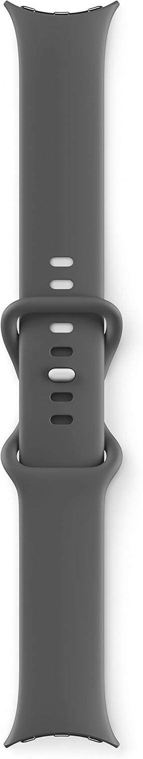 Google Pixel Watch - Android Smartwatch with Fitbit Activity Tracking - Heart Rate Tracking Watch Polished Silver Stainless Steel case with Charcoal Active band - WiFi