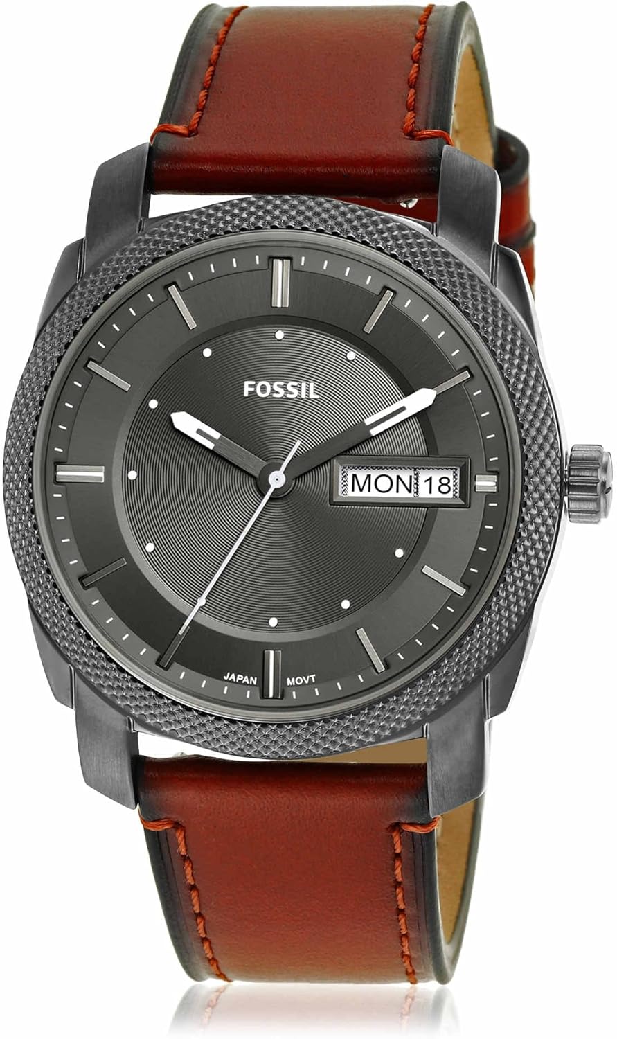 Fossil Machine Men's Watch with Stainless Steel or Leather Band, Chronograph or Analog Watch Display
