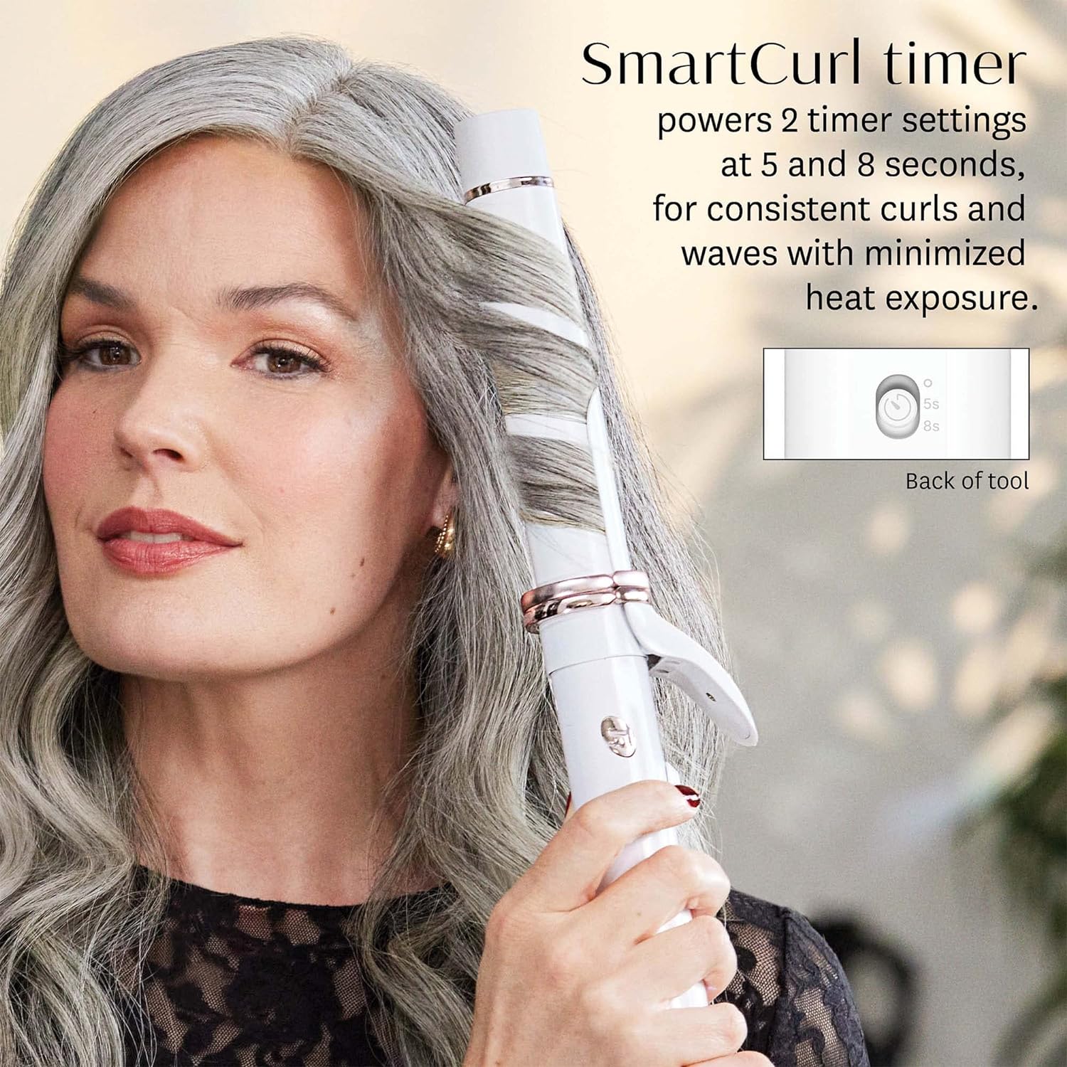 T3 CurlWrap Automatic Rotating Curling Iron with Longer Barrel, 2 Timer Settings, 9 Heat Settings, Auto-Rotating Ceramic Barrel and Ion Generator for Fast, Easy Curls and Waves on All Hair Types