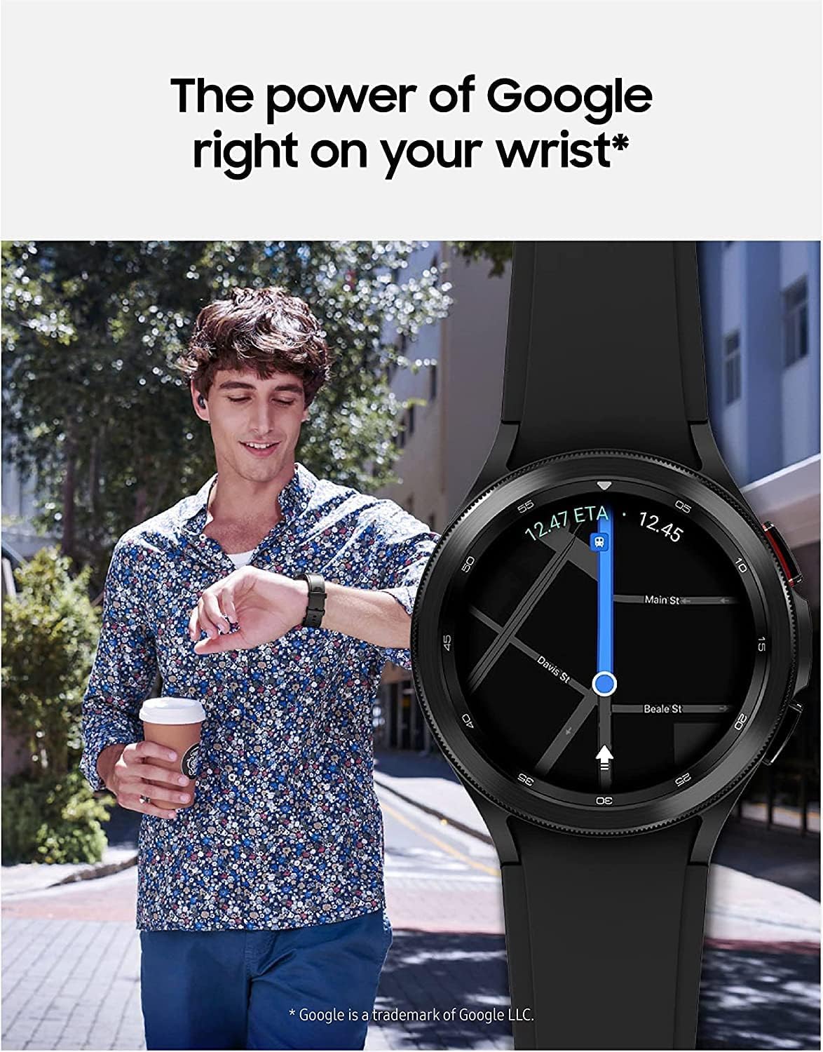 Samsung Electronics Galaxy Watch 4 Classic R890 46mm Smartwatch GPS WiFi (International Model) (Silver)