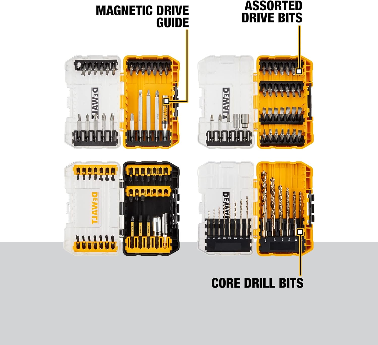 DEWALT Mechanics Tools Kit and Socket Set, 142-Piece, 1/4 & 3/8 Drive, MM/SAE (DWMT73802)