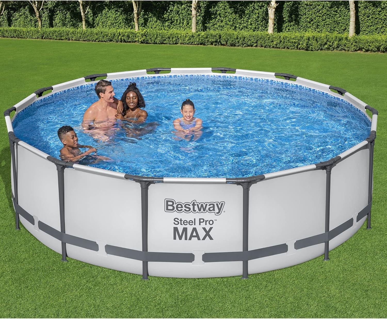 Bestway Steel Pro MAX 14' x 33 Round Above Ground Pool Set | Includes 530gal Filter Pump