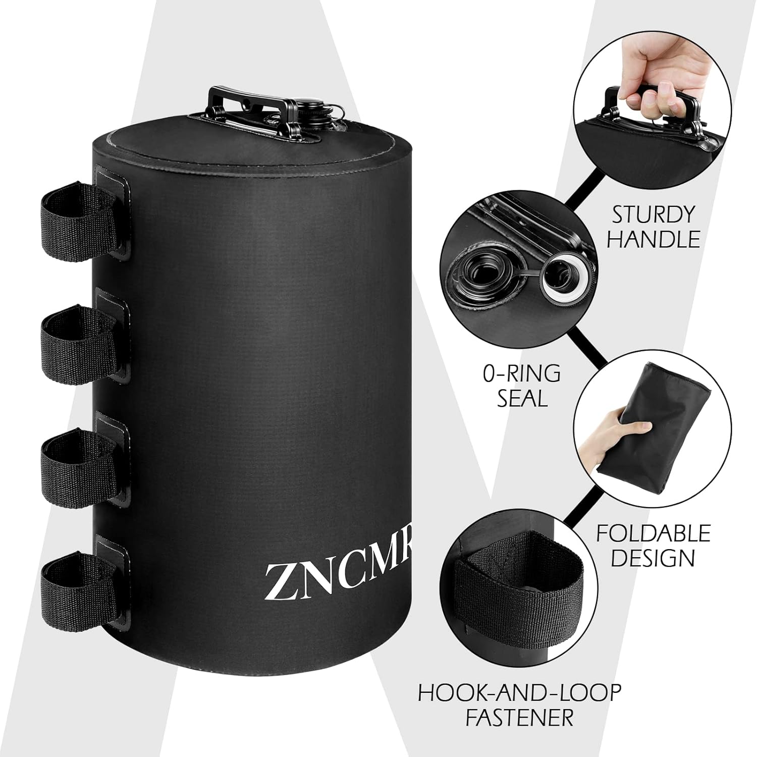 Canopy Water Weight Bag, 220LBS Water Tent Weights Set of 4 Leg Weights for Pop Up Canopy, Tent, Gazebo, Black