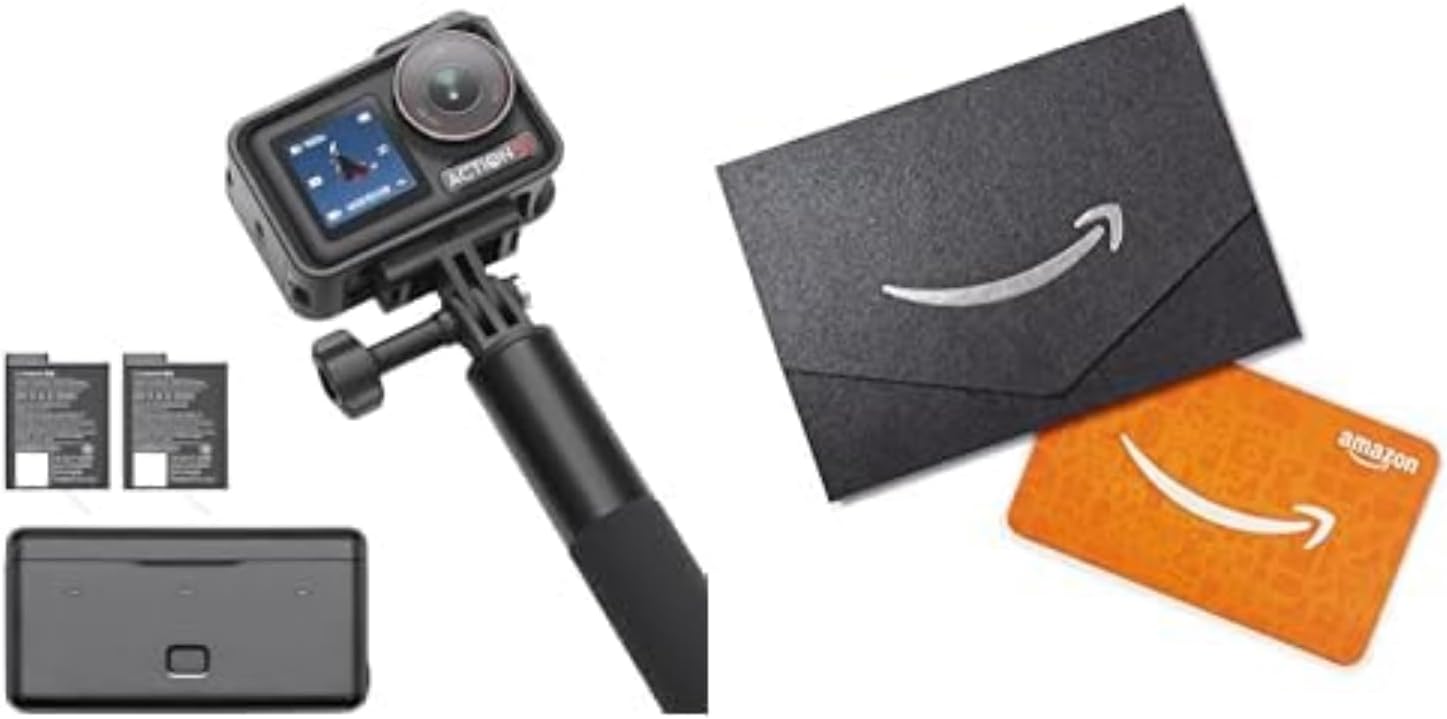 DJI Osmo Action 5 Pro Standard Combo, Waterproof Camera with 1/1.3 Sensor, 4K/120fps Video, Subject Tracking, Stabilization, Dual OLED Touchscreens, Action Camera 4K Ideal for Sports, Vlog