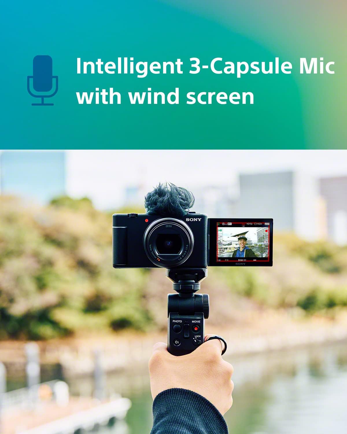 Sony ZV-1 II Vlog Camera for Content Creators and Vloggers - White