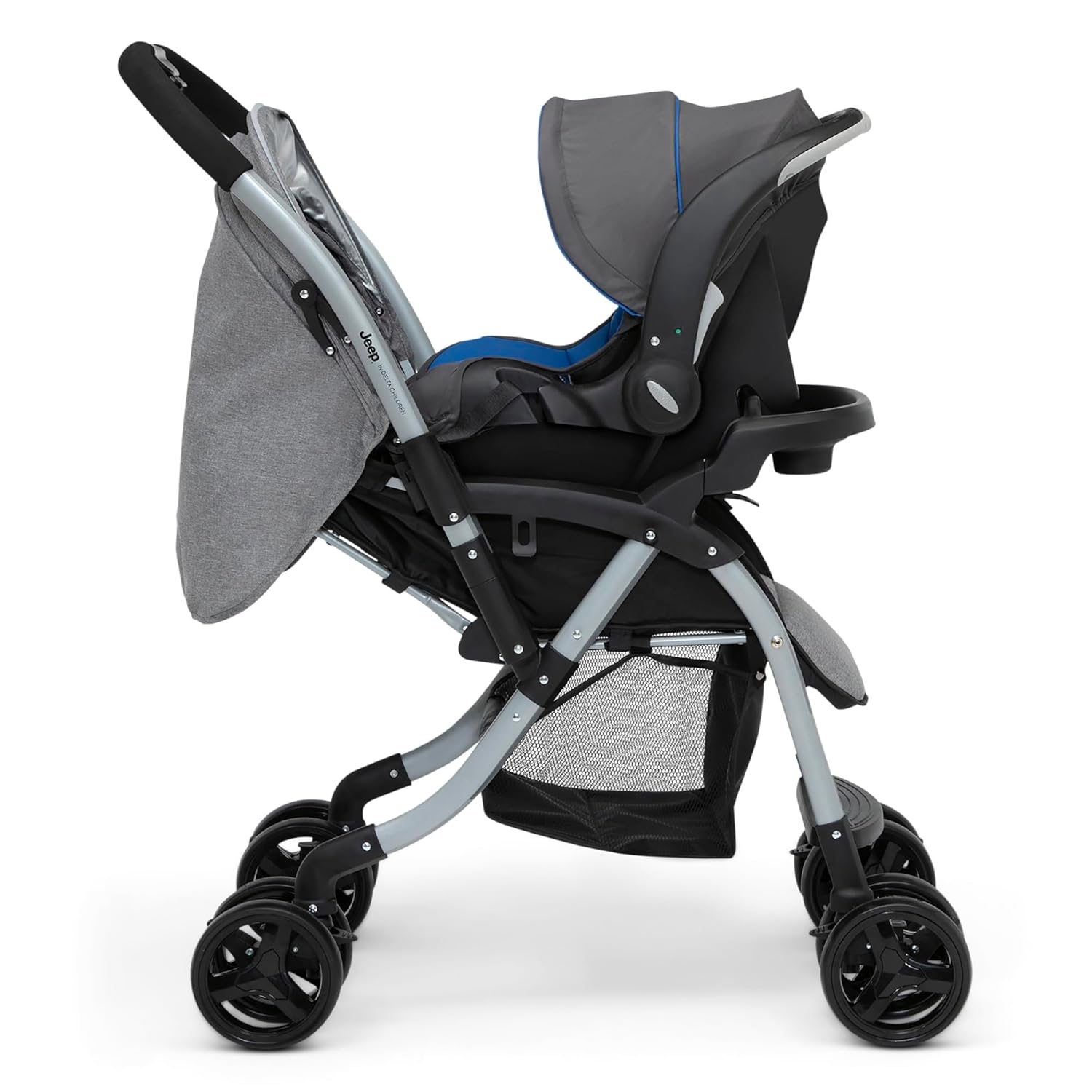 Jeep Unlimited Reversible Handle Stroller, Grey Tweed