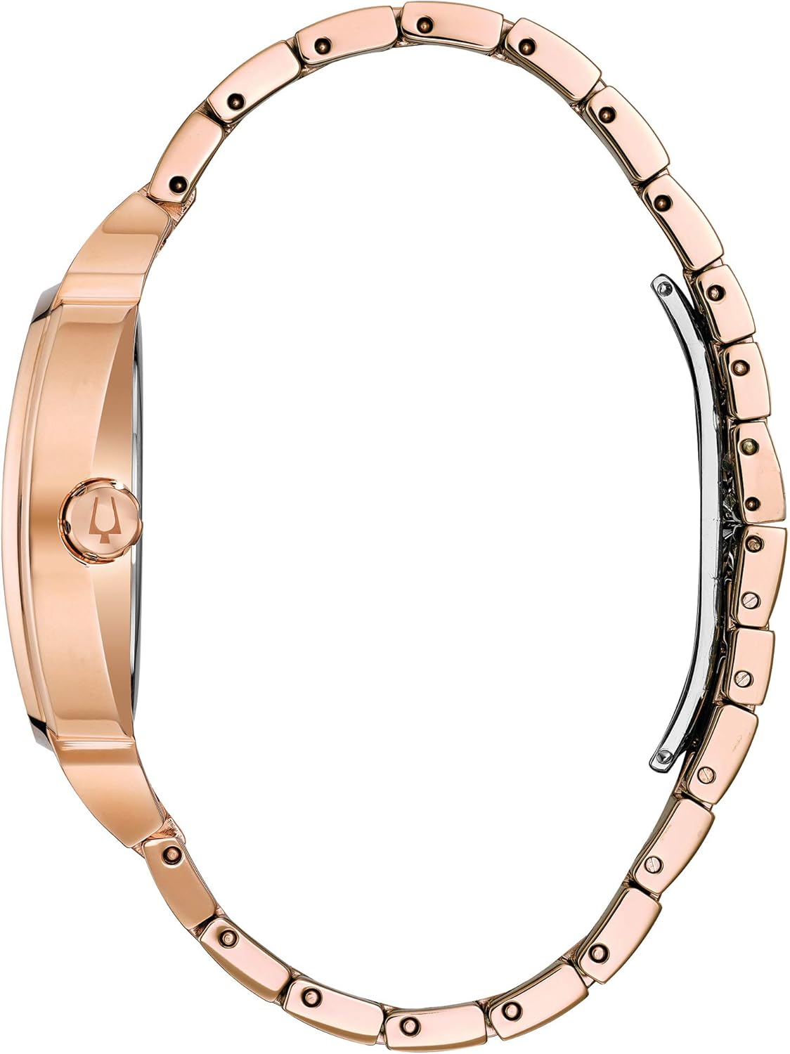 Bulova Men's Crystal Phantom 3-Hand Date Quartz Cushion Shaped Case Watch, Pave Crystal Dial, 40mm