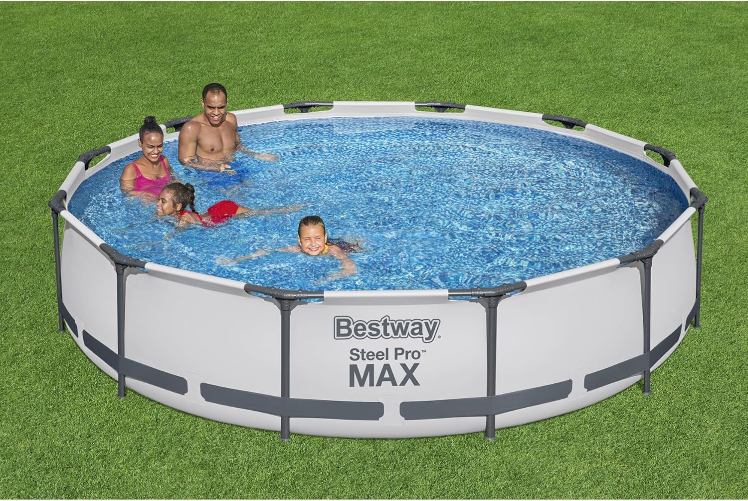 Bestway Steel Pro MAX 14' x 33 Round Above Ground Pool Set | Includes 530gal Filter Pump
