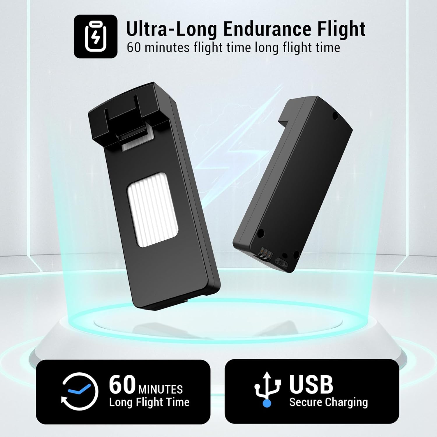 Drone 4K para nios principiantes, parada de emergencia, modo sin cabeza, funda de transporte, 360 vueltas, 2 baterías, juguetes inalámbricos para nios y nias