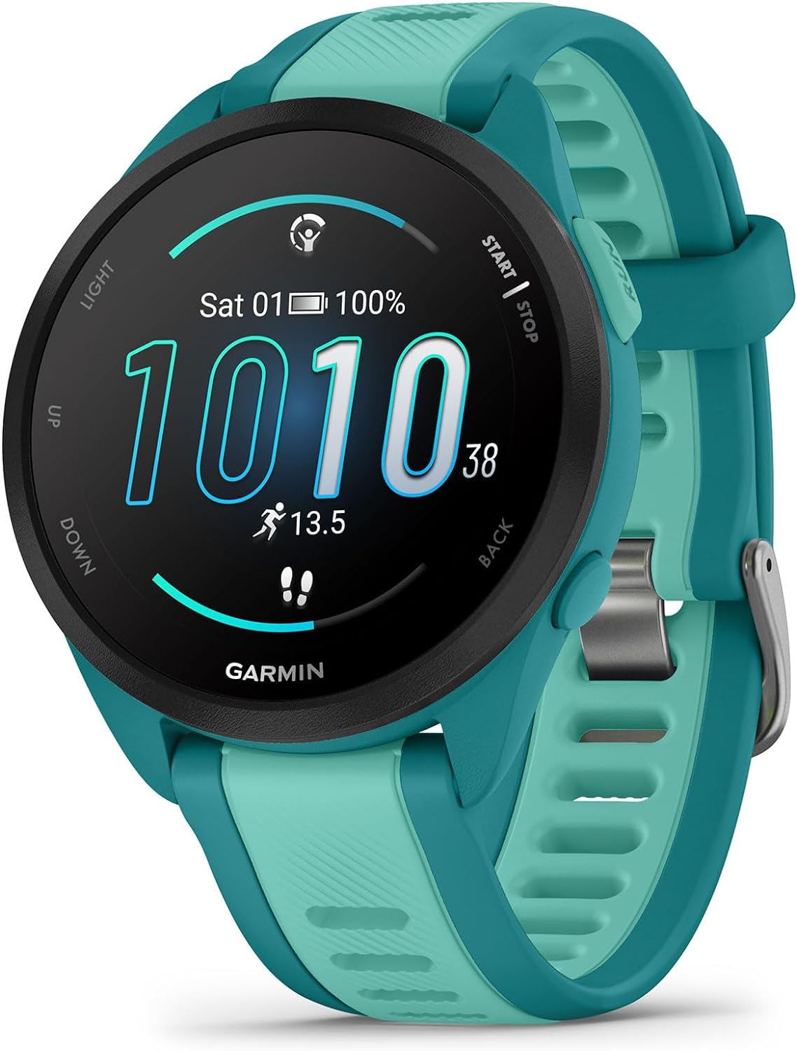 Garmin Forerunner 165, Running Smartwatch, Colorful AMOLED Display, Training Metrics and Recovery Insights, Black