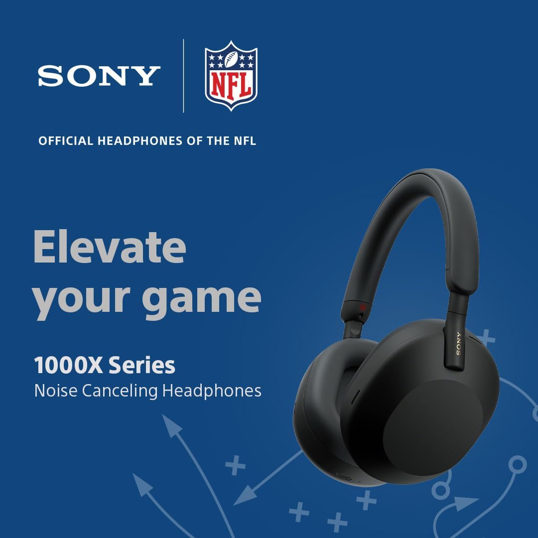 Sony WH-1000XM5 The Best Wireless Noise Canceling Headphones, Made Of Soft Fit Synthetic Leather, Integrated Processor V1, With 4 Beamforming Microphones, Up To 30-Hour Battery Life, Silver