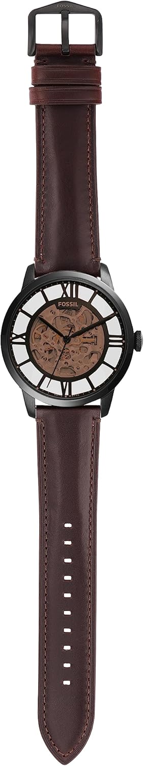 Fossil Townsman Men's Automatic Watch with Mechanical Movement and Skeleton Dial
