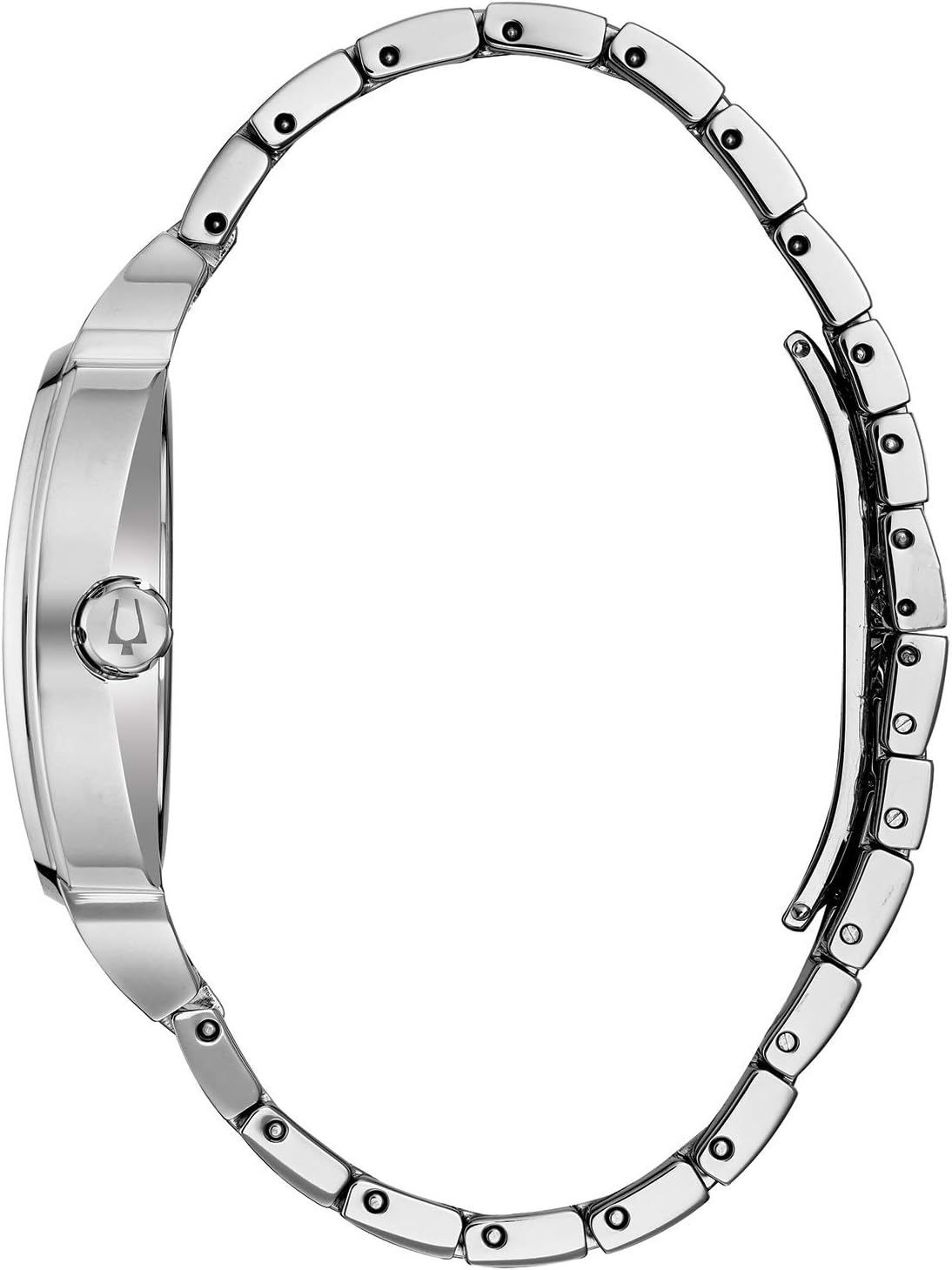 Bulova Men's Crystal Phantom 3-Hand Date Quartz Cushion Shaped Case Watch, Pave Crystal Dial, 40mm