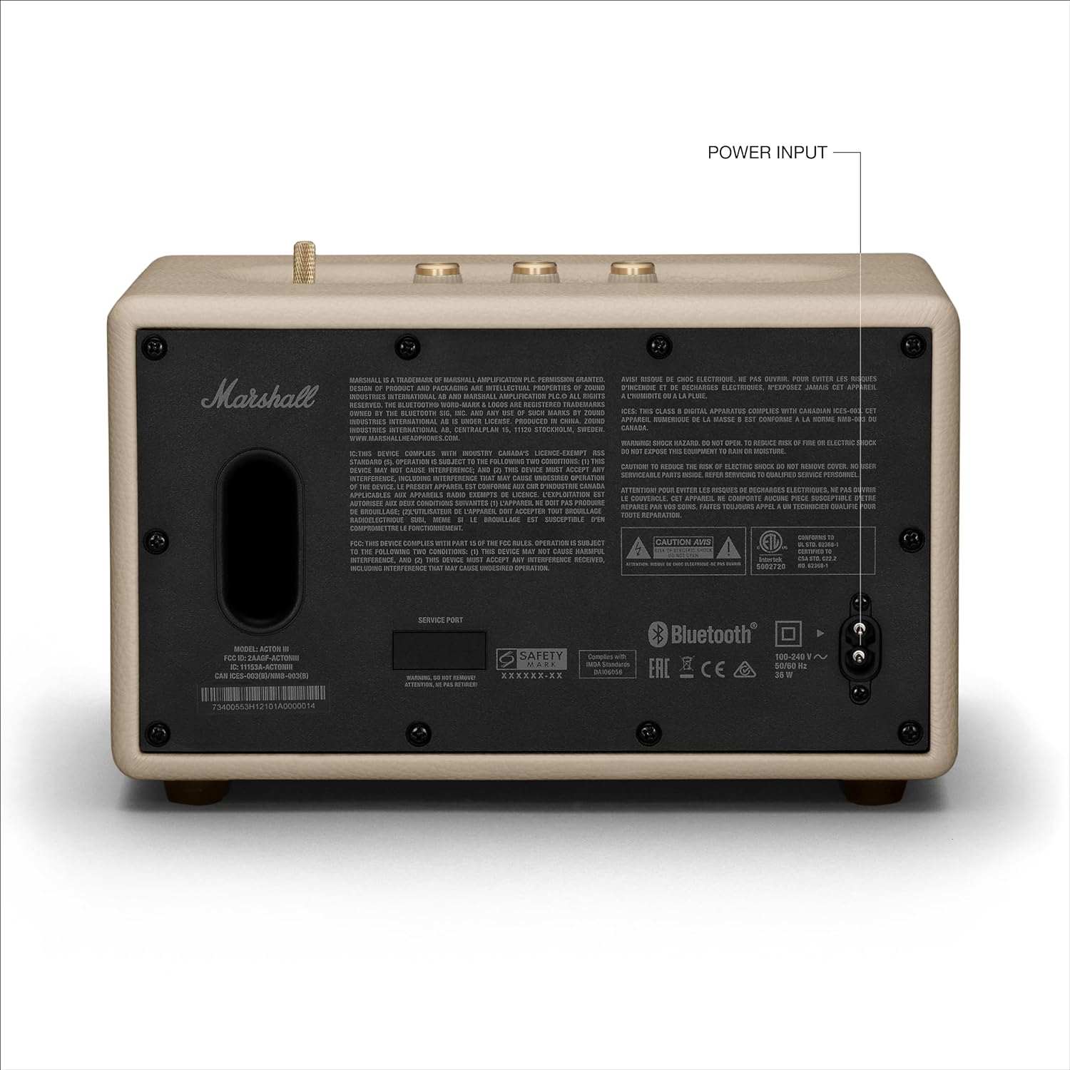 Marshall Acton III Bluetooth Home Speaker, Black