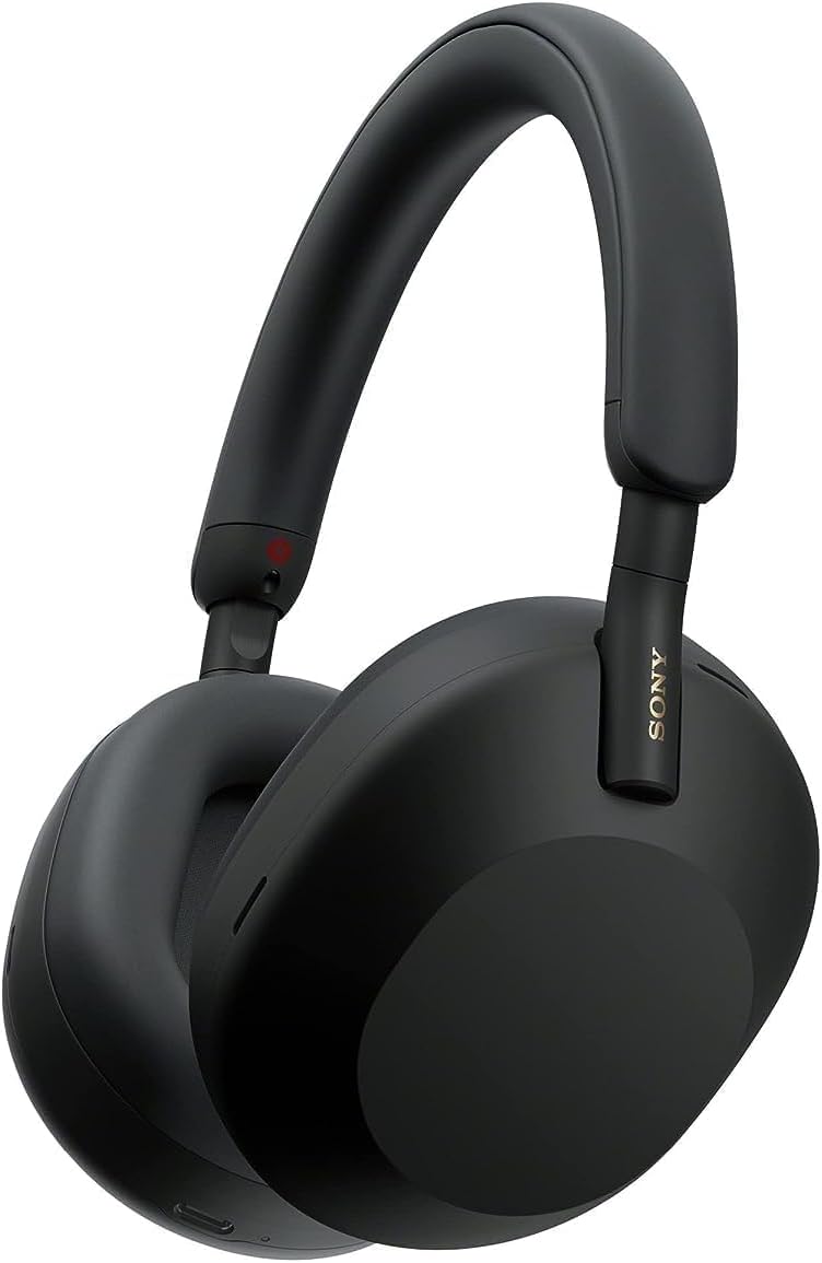 Sony WH-1000XM5 The Best Wireless Noise Canceling Headphones, Made Of Soft Fit Synthetic Leather, Integrated Processor V1, With 4 Beamforming Microphones, Up To 30-Hour Battery Life, Silver