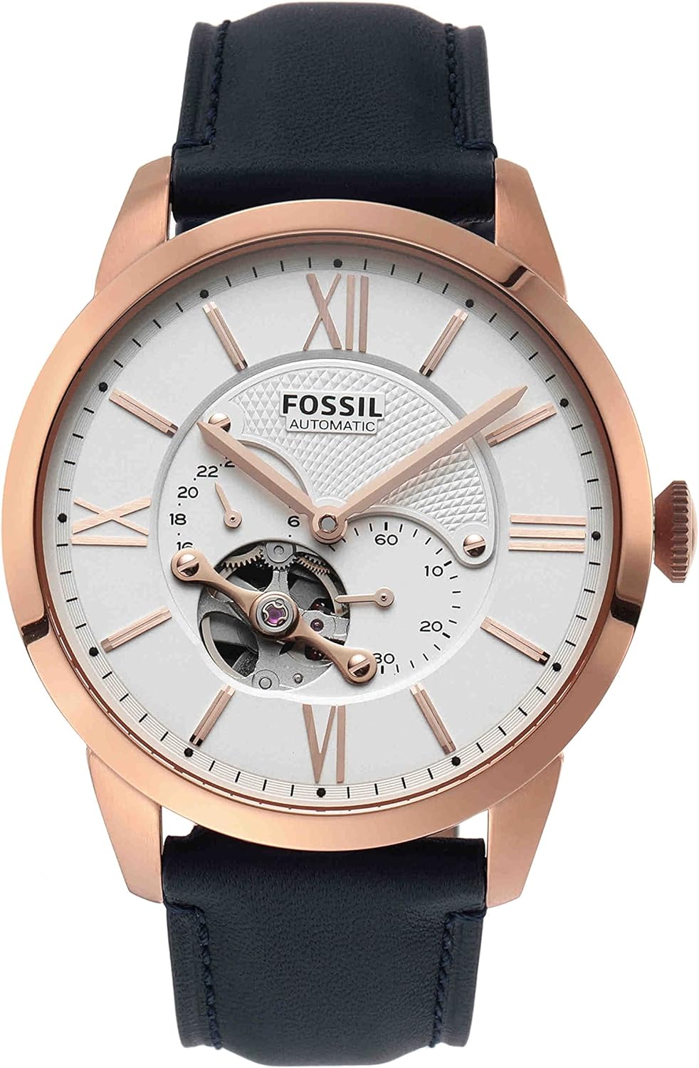 Fossil Townsman Men's Automatic Watch with Mechanical Movement and Skeleton Dial