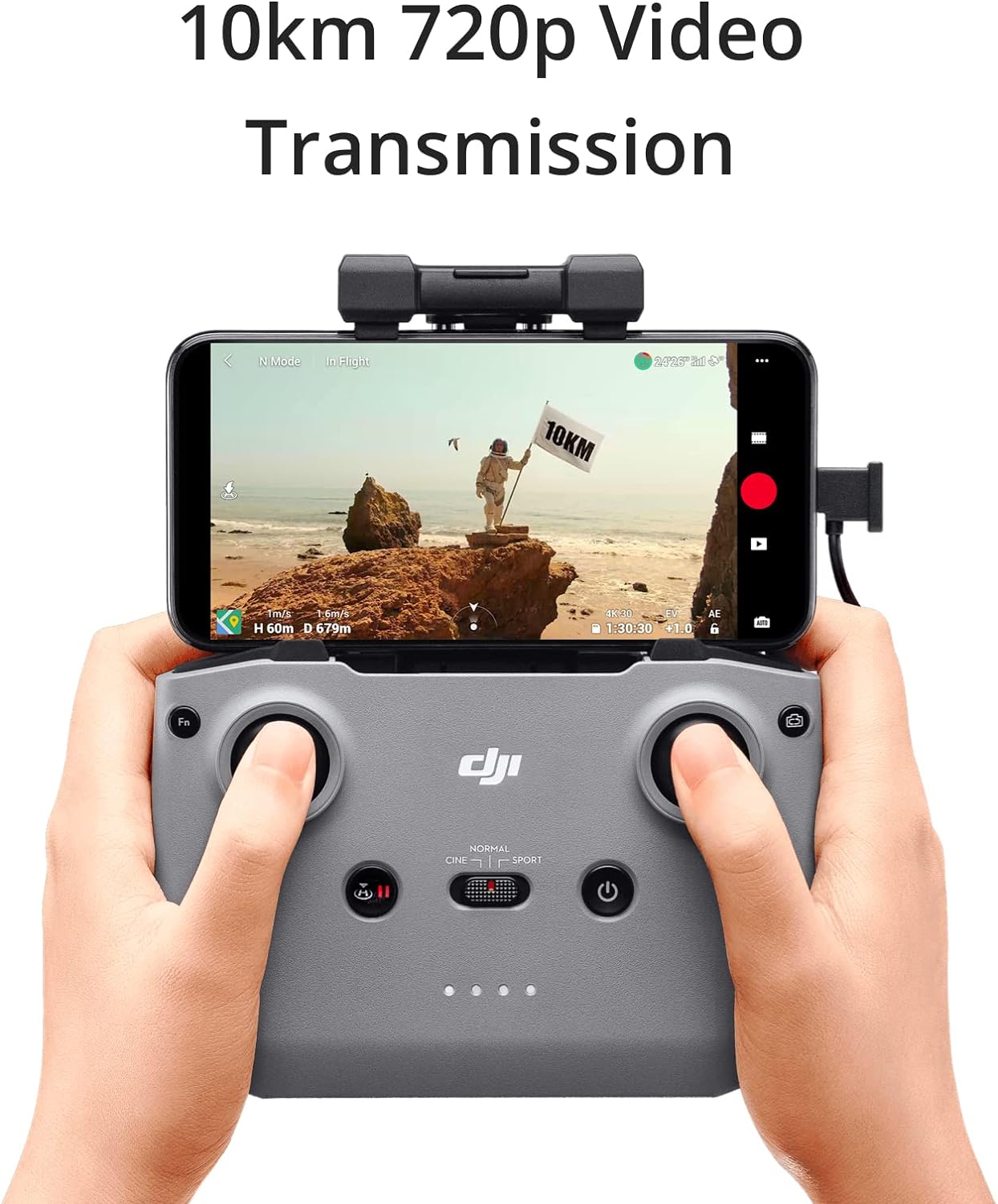 DJI Mini 2 - Drone Quadcopter ultraligero y plegable, cardán de 3 ejes con cámara 4K, foto de 12MP, tiempo de vuelo de 31 minutos, transmisión de video HD OcuSync 2.0 de 6.2 mi, QuickShots gris