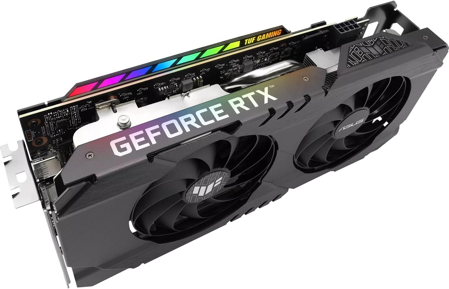 ASUS Dual NVIDIA GeForce RTX 3050 6GB OC Edition Gaming Graphics Card - PCIe 4.0, 6GB GDDR6 Memory, HDMI 2.1, DisplayPort 1.4a, 2-Slot Design, Axial-tech Fan Design, 0dB Technology, Steel Bracket