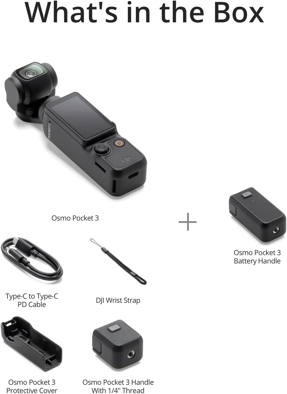 DJI Osmo Pocket 3, Vlogging Camera with 1'' CMOS & 4K/120fps Video, 3-Axis Stabilization, Fast Focusing, Face/Object Tracking, 2 Rotatable Touchscreen, Digital Camera for Photography, YouTube