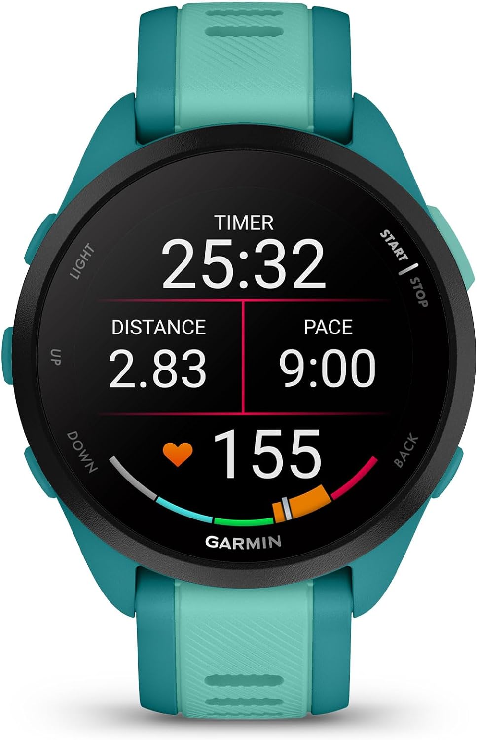 Garmin Forerunner 165, Running Smartwatch, Colorful AMOLED Display, Training Metrics and Recovery Insights, Black