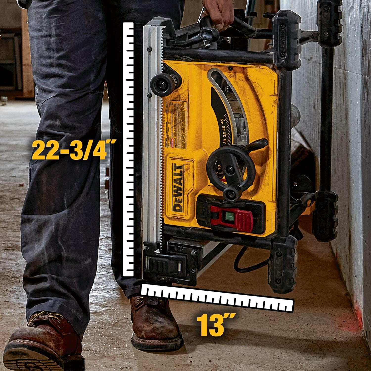 DEWALT Table Saw for Jobsites, 8-1/4 Inch, 15 Amp (DWE7485)