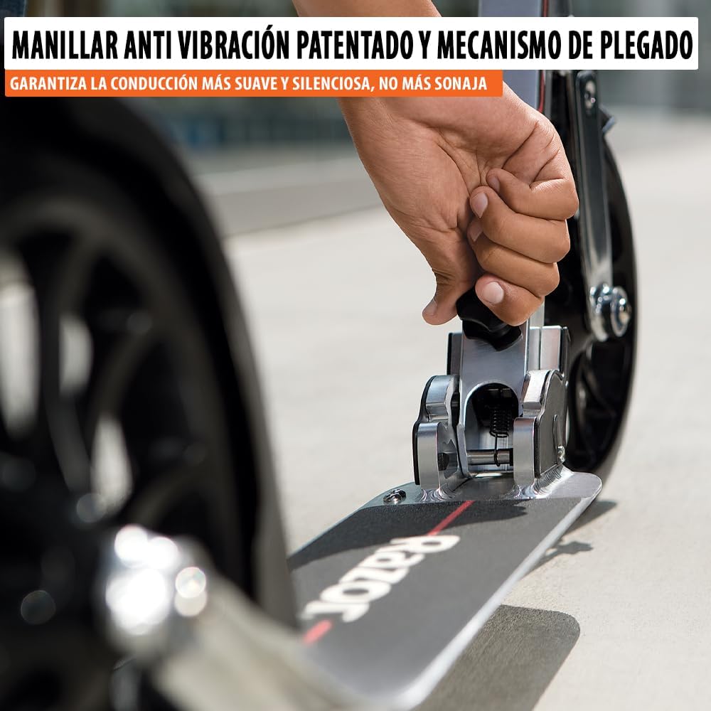 Razor A6 Kick Scooter for Kids Ages 8+ - Extra-Tall Handlebars & Longer Deck, 10 Urethane Wheels, Anti-Rattle Technology, for Riders Up to 220 lbs