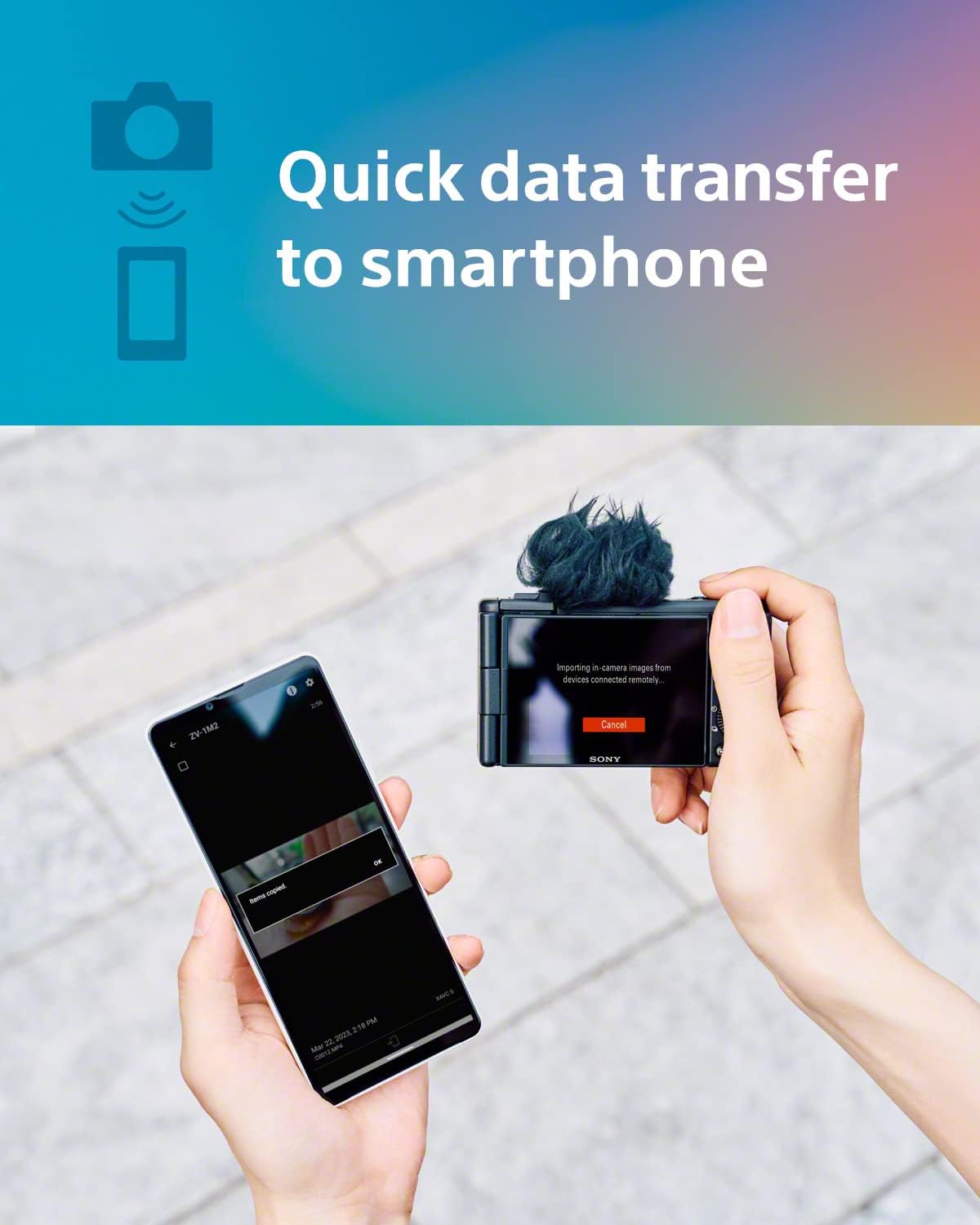 Sony ZV-1 II Vlog Camera for Content Creators and Vloggers - White