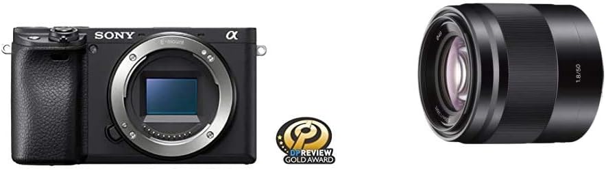 Sony Alpha a6400 Mirrorless Camera: Compact APS-C Interchangeable Lens Digital Camera with Real-Time Eye Auto Focus, 4K Video, Flip Screen & 16-50mm Lens - E Mount Compatible - ILCE-6400L/B, Black