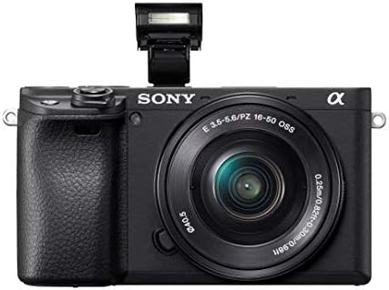 Sony Alpha a6400 Mirrorless Camera: Compact APS-C Interchangeable Lens Digital Camera with Real-Time Eye Auto Focus, 4K Video, Flip Screen & 16-50mm Lens - E Mount Compatible - ILCE-6400L/B, Black