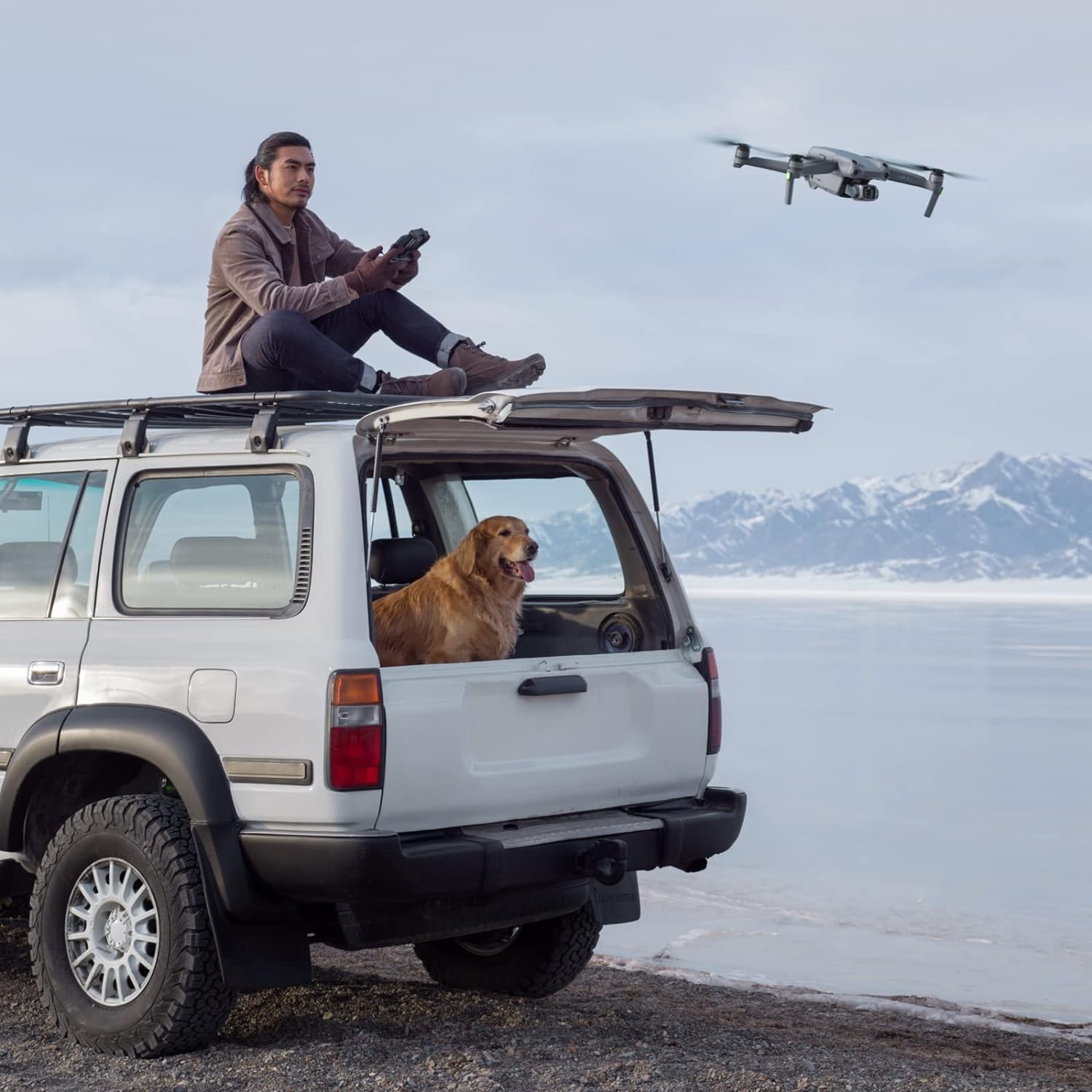 DJI Air 2S, dron con cámara cardán de 3 ejes, video de 5.4K, sensor CMOS de 1 pulgada, 4 direcciones de detección de obstáculos, tiempo de vuelo de 31 minutos, transmisión de video de 7.5 mi,