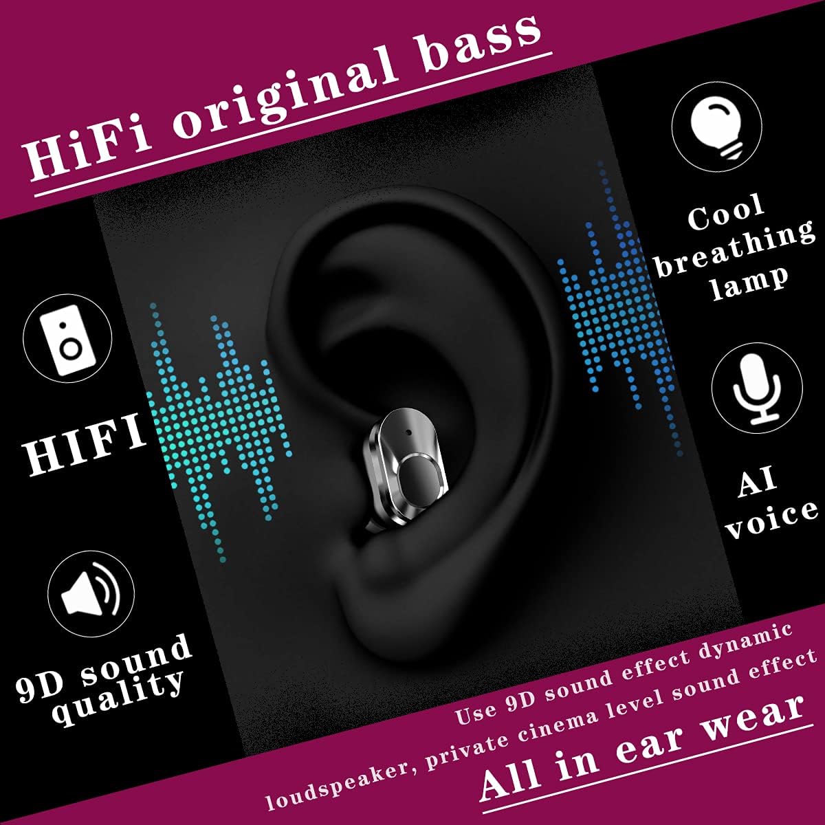 Desong Smart Watch with Earbuds, 3 in 1 Round Fitness Tracker,1.28inch Smartwatch for Men,Answer/Make Call,Recording,Sleep Monitor,Sports Smart Watch Long Time Standby