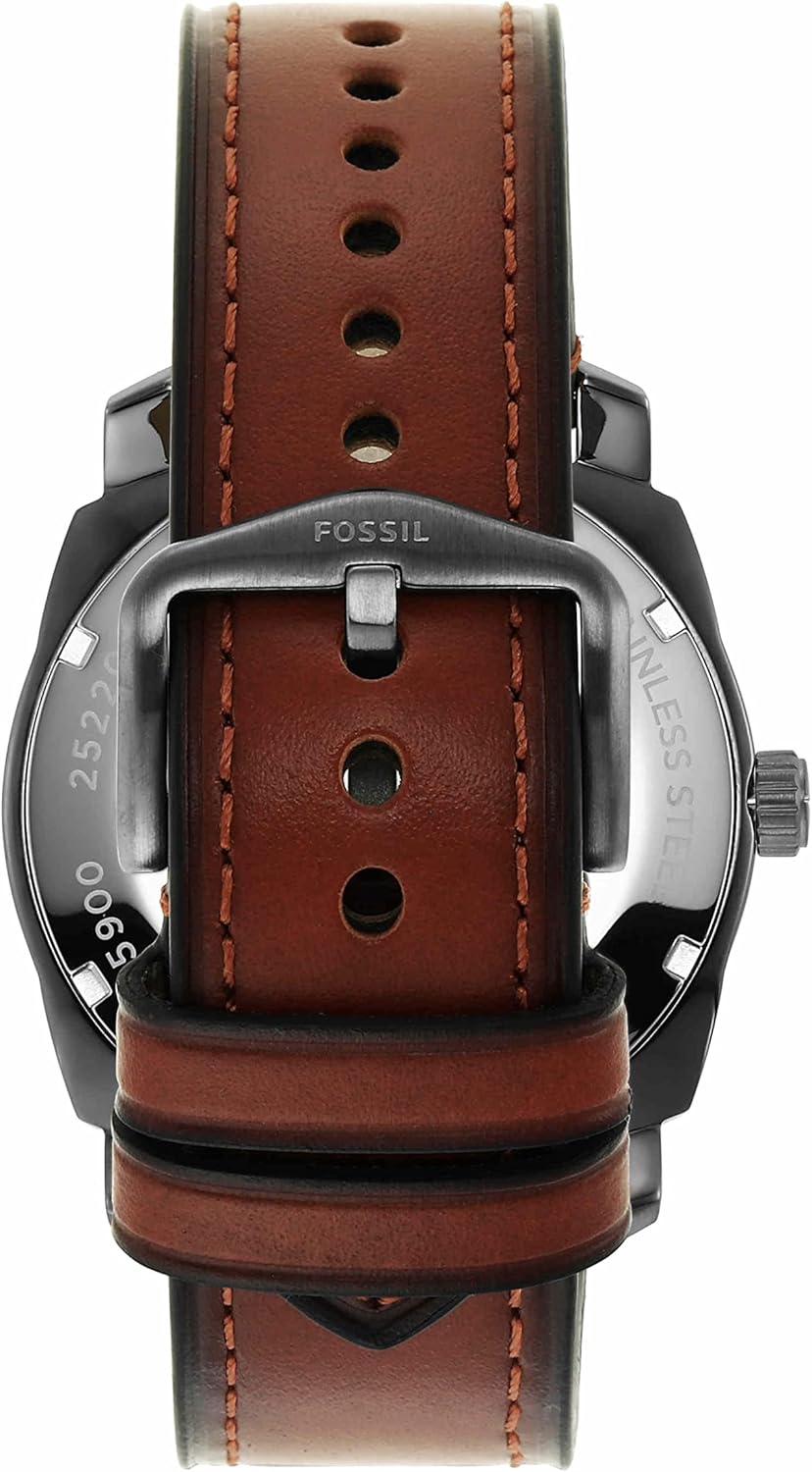 Fossil Machine Men's Watch with Stainless Steel or Leather Band, Chronograph or Analog Watch Display