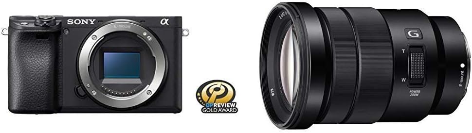 Sony Alpha a6400 Mirrorless Camera: Compact APS-C Interchangeable Lens Digital Camera with Real-Time Eye Auto Focus, 4K Video, Flip Screen & 16-50mm Lens - E Mount Compatible - ILCE-6400L/B, Black