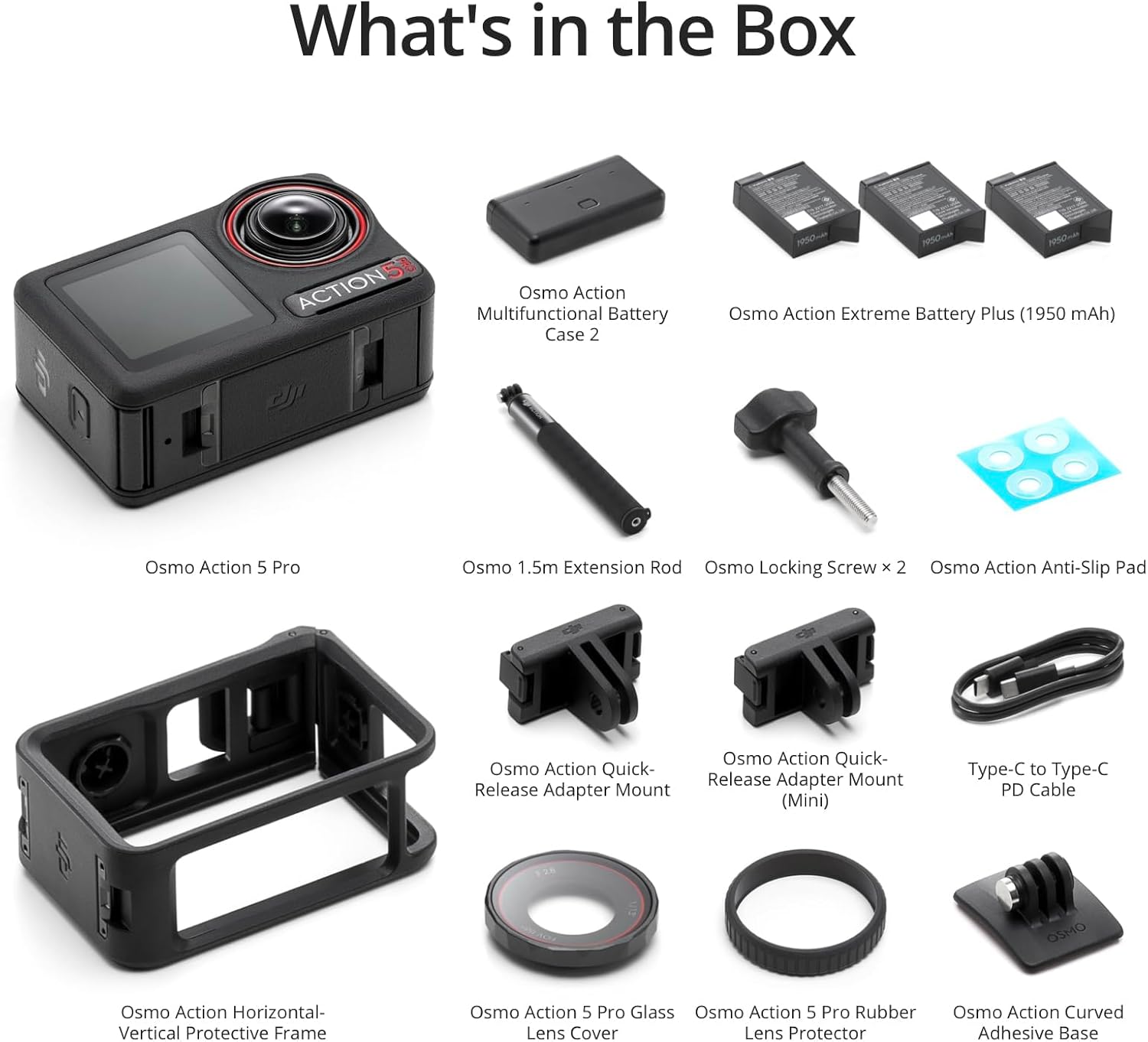 DJI Osmo Action 5 Pro Standard Combo, Waterproof Camera with 1/1.3 Sensor, 4K/120fps Video, Subject Tracking, Stabilization, Dual OLED Touchscreens, Action Camera 4K Ideal for Sports, Vlog