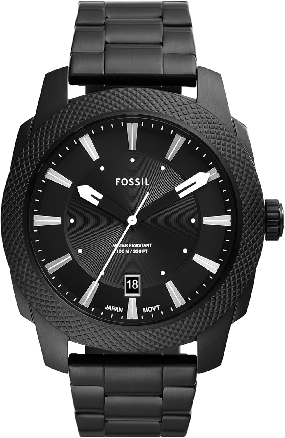 Fossil Machine Men's Watch with Stainless Steel or Leather Band, Chronograph or Analog Watch Display
