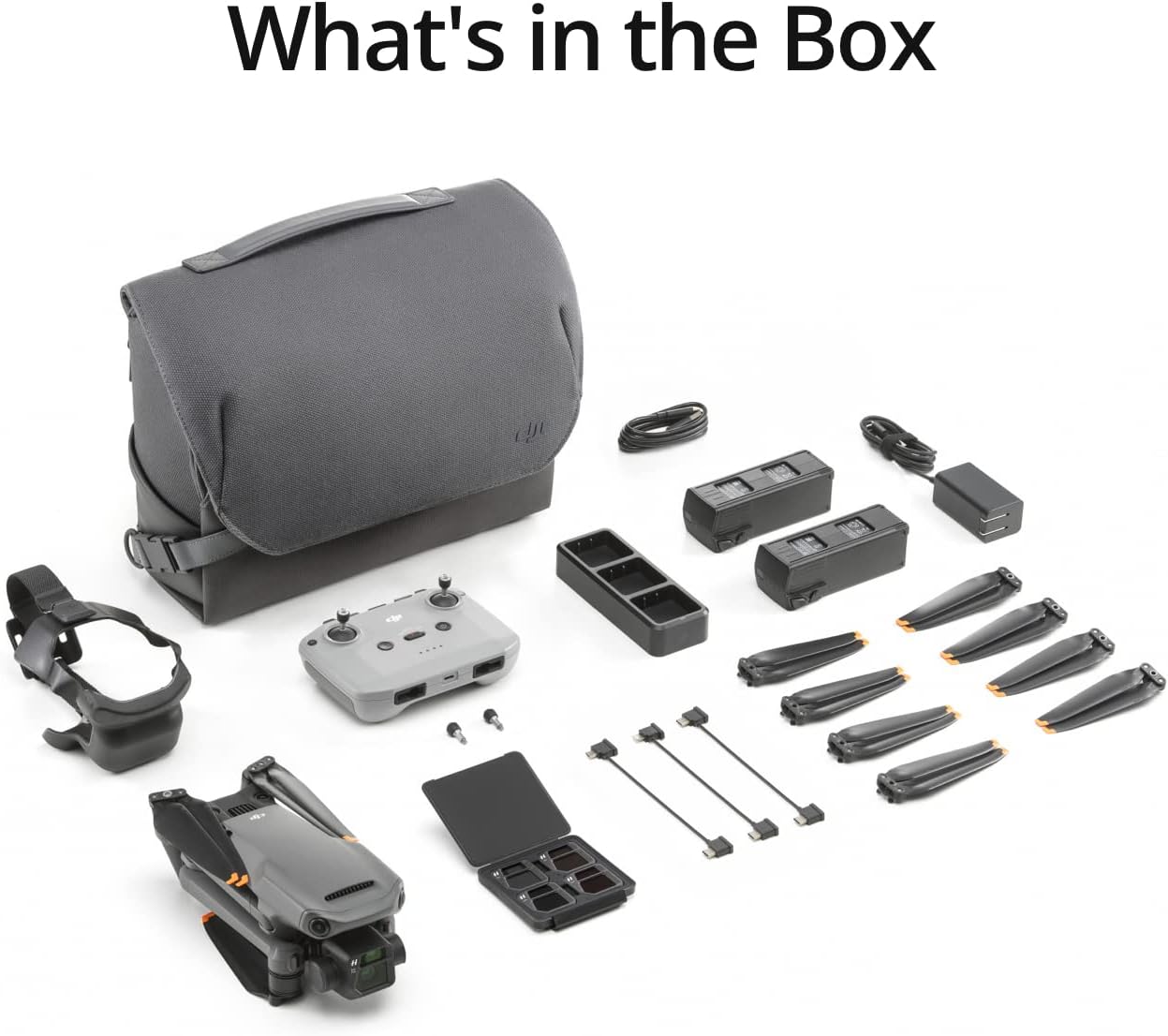 DJI Mavic 3 Fly More Combo, dron con cámara Hasselblad 4/3 CMOS, video de 5.1K, detección de obstáculos omnidireccional, vuelo de 46 minutos, retorno automático avanzado, 2 baterías adicionales,