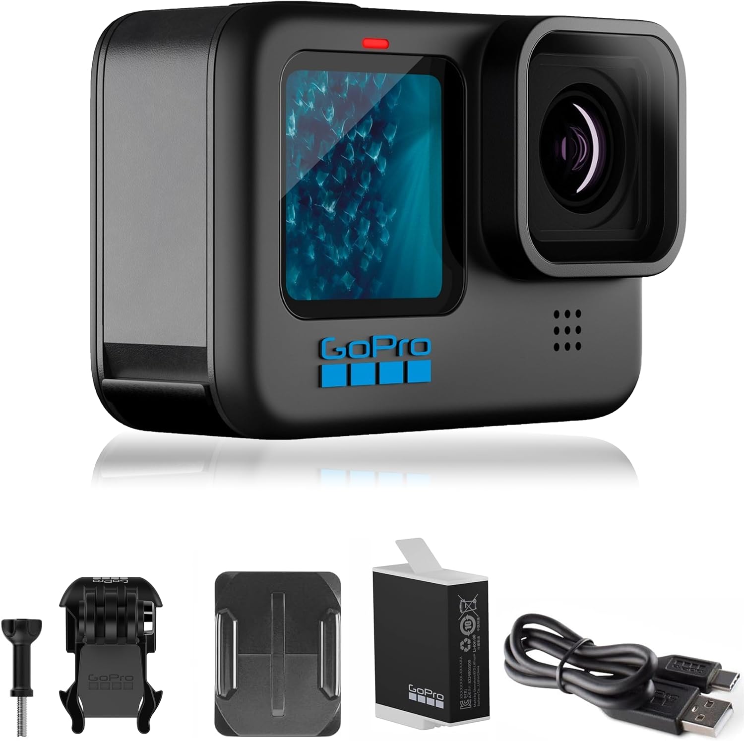 GoPro HERO11 Black – E-Commerce Packaging - Waterproof Action Camera with 5.3K60 Ultra HD Video, 27MP Photos, 1/1.9 Image Sensor, Live Streaming, Webcam, Stabilization