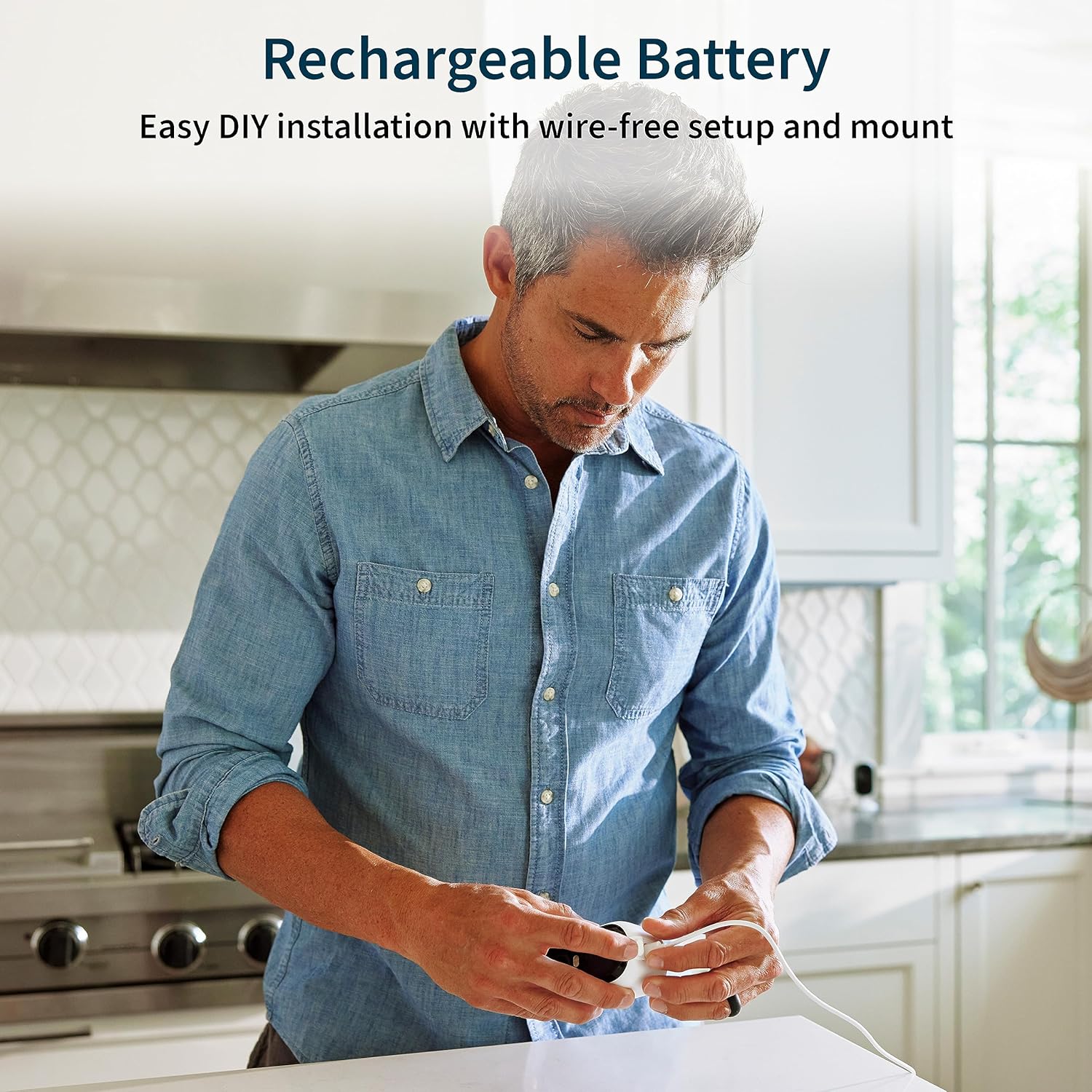 Arlo Essential Security Camera 2K | Indoor - Outdoor | 2nd Gen | Wireless with Spotlight, 2-Way Audio, Color Night Vision, Live Stream, Motion Activiation, Real Time Notifications - White, 2 Camera